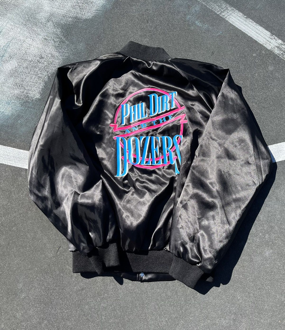 Vintage Vintage Phil Dirt & The Dozers Satin Bomber Jacket 90s Band |  Grailed