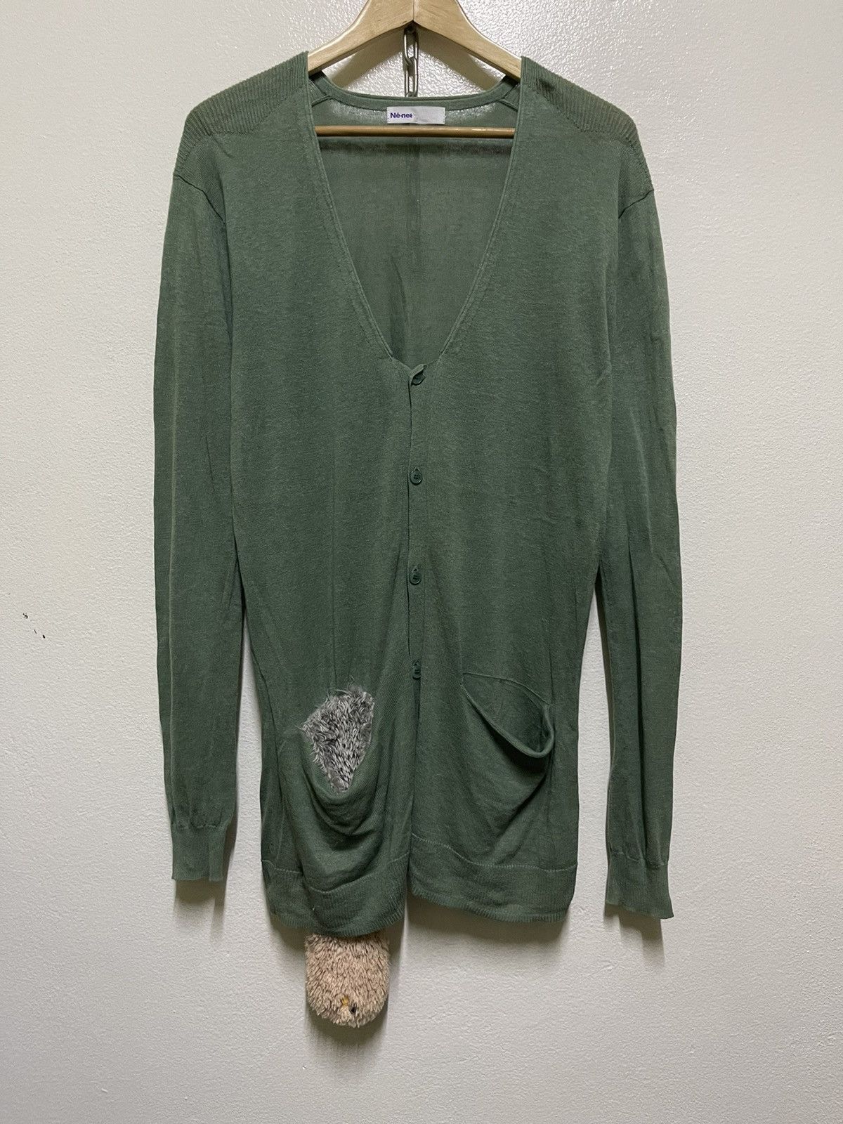 Issey Miyake × Ne-Net Nenet Cardigan Teddy Pocket Size L / US 10 / IT 46 - 1 Thumbnail