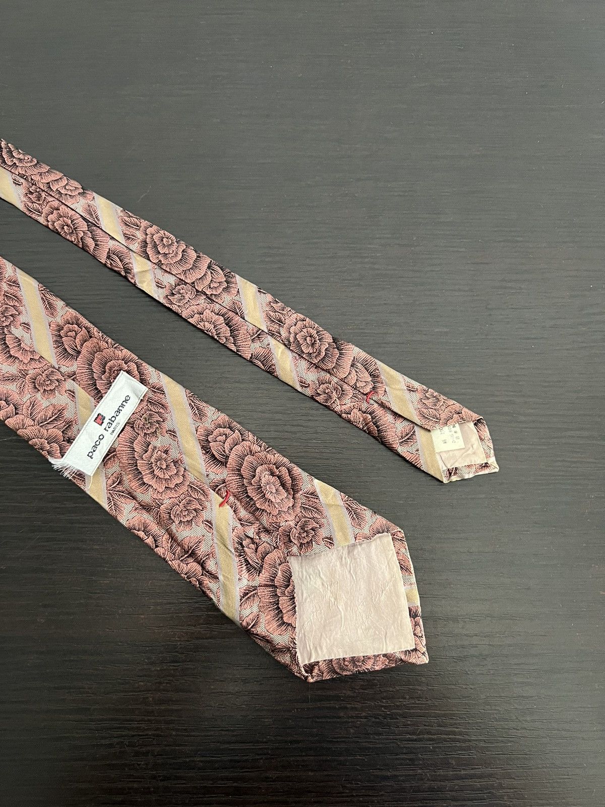 Vintage Vintage Paco Rabbane Silk Tie Size ONE SIZE - 4 Thumbnail