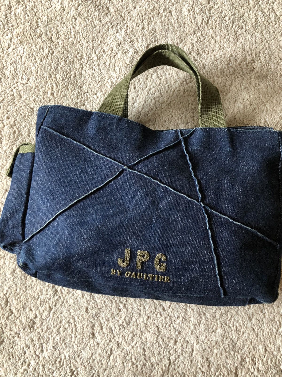 Jean Paul Gaultier 1990s Jean Paul Gaultier Denim Small Hand Carry Bag Size ONE SIZE - 2 Thumbnail