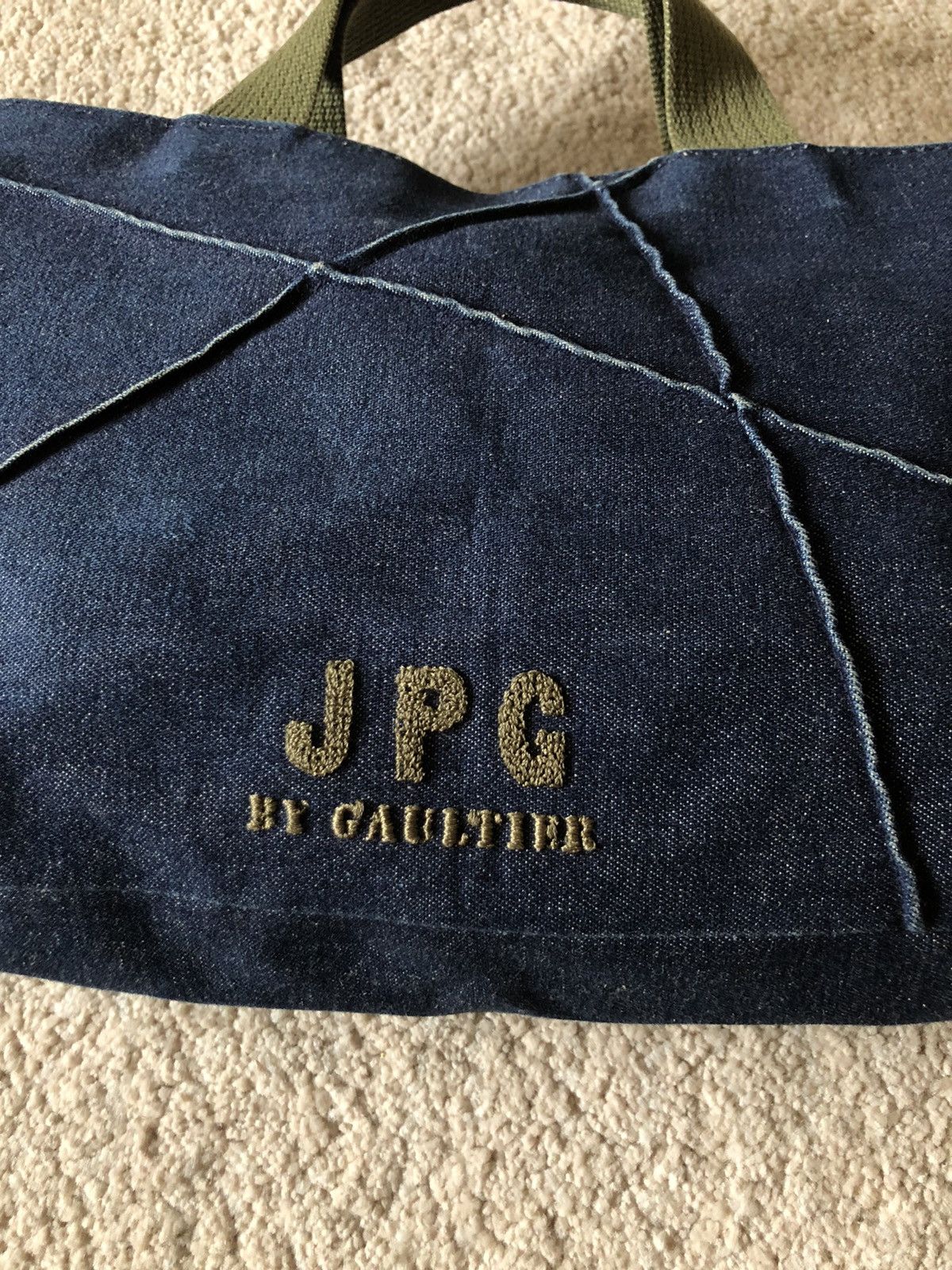 Jean Paul Gaultier 1990s Jean Paul Gaultier Denim Small Hand Carry Bag Size ONE SIZE - 3 Thumbnail