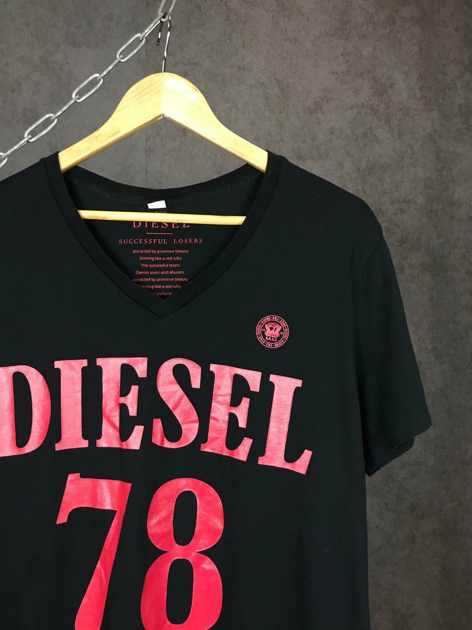 Diesel Diesel luxury streetwear v neck tee Size US XL / EU 56 / 4 - 2 Thumbnail