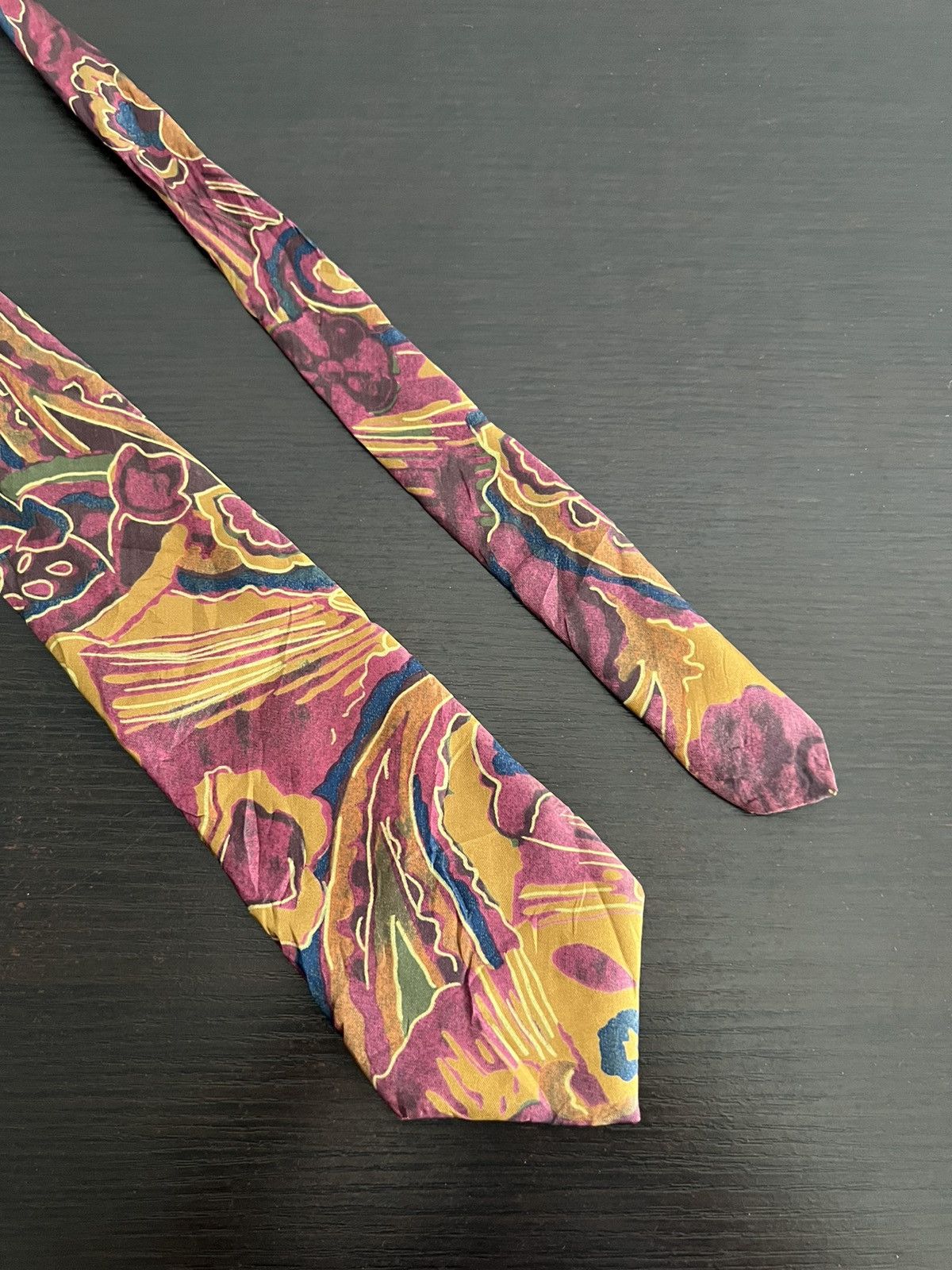 Vintage Vintage Paco Rabbane Silk Tie Size ONE SIZE - 3 Thumbnail