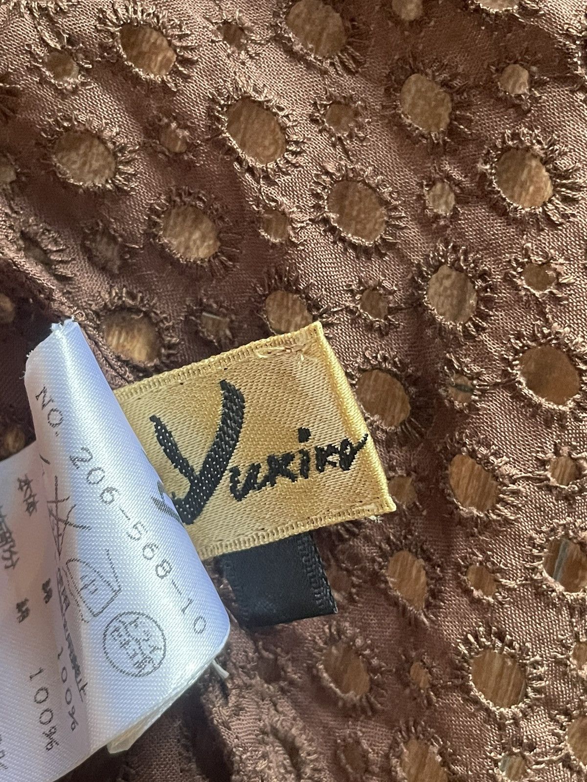 Japanese Brand Yukiko Hanai Mesh Blouse Size L / US 10 / IT 46 - 4 Thumbnail