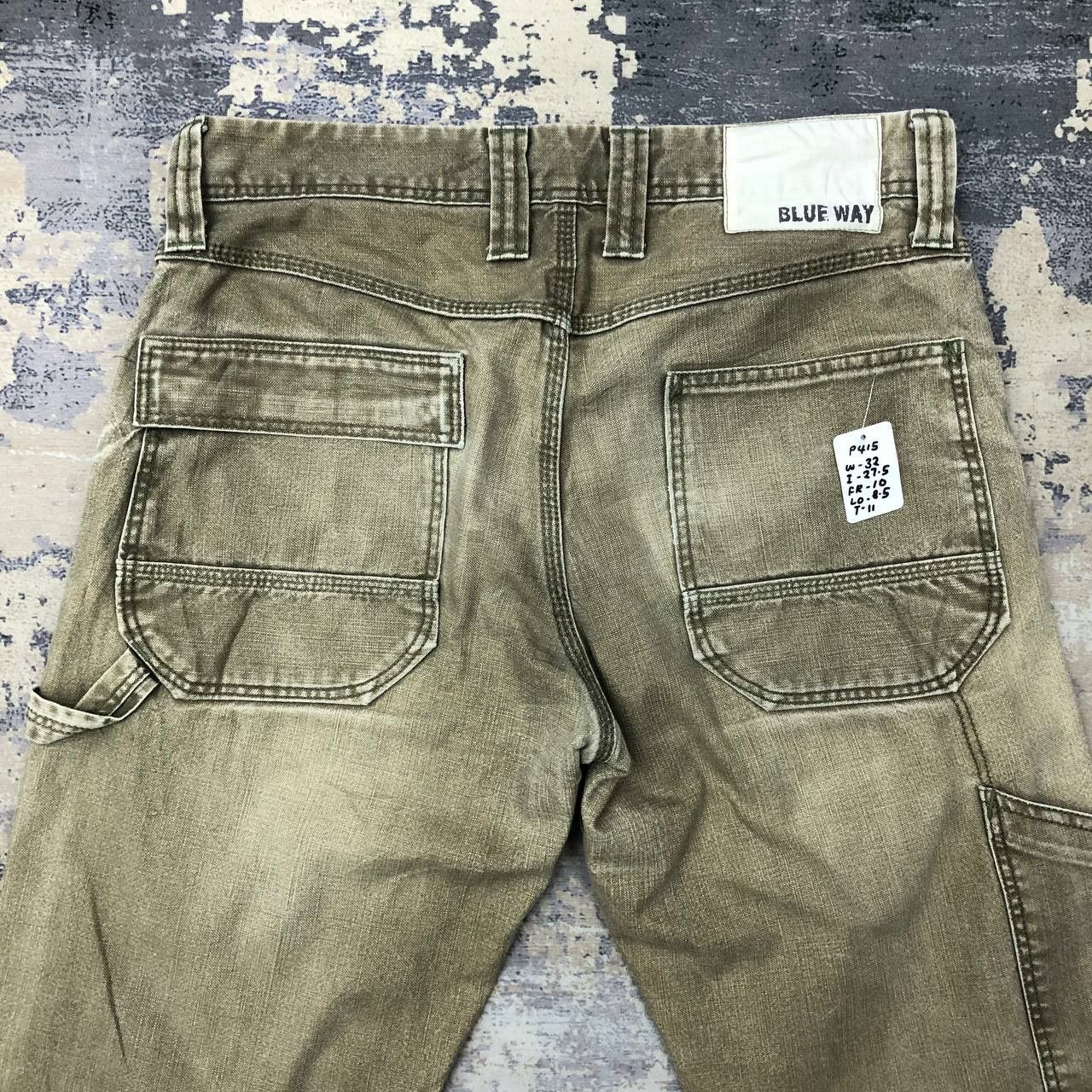 Blue Blue Japan P415 BLUE WAY JAPAN CARPENTER WORKWEAR DENIM Size US 32 / EU 48 - 4 Thumbnail