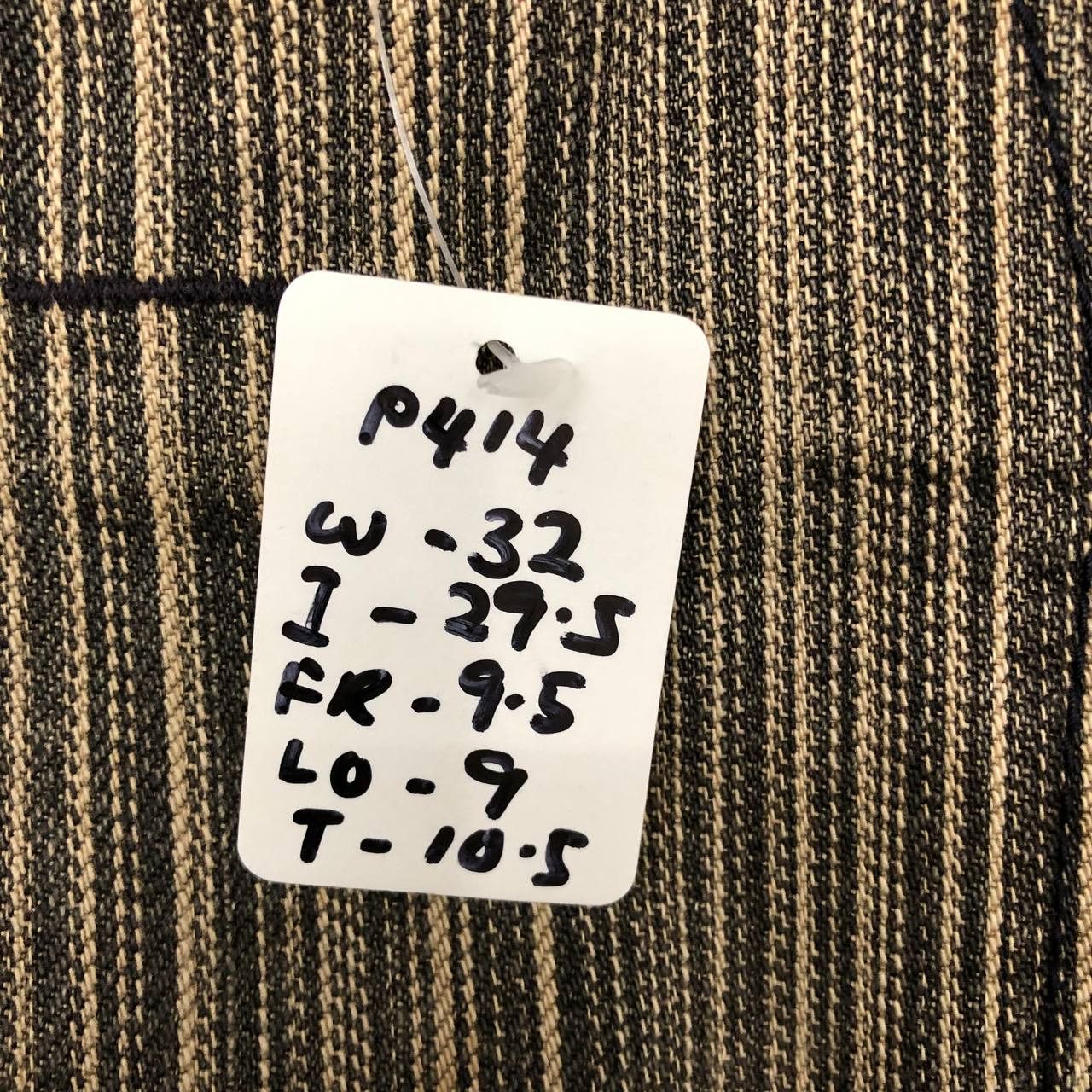 Japanese Brand P414 BLUE WAY MODERN VTG FLARED MADE IN NIPPON STRIPED DENIM Size US 32 / EU 48 - 8 Thumbnail