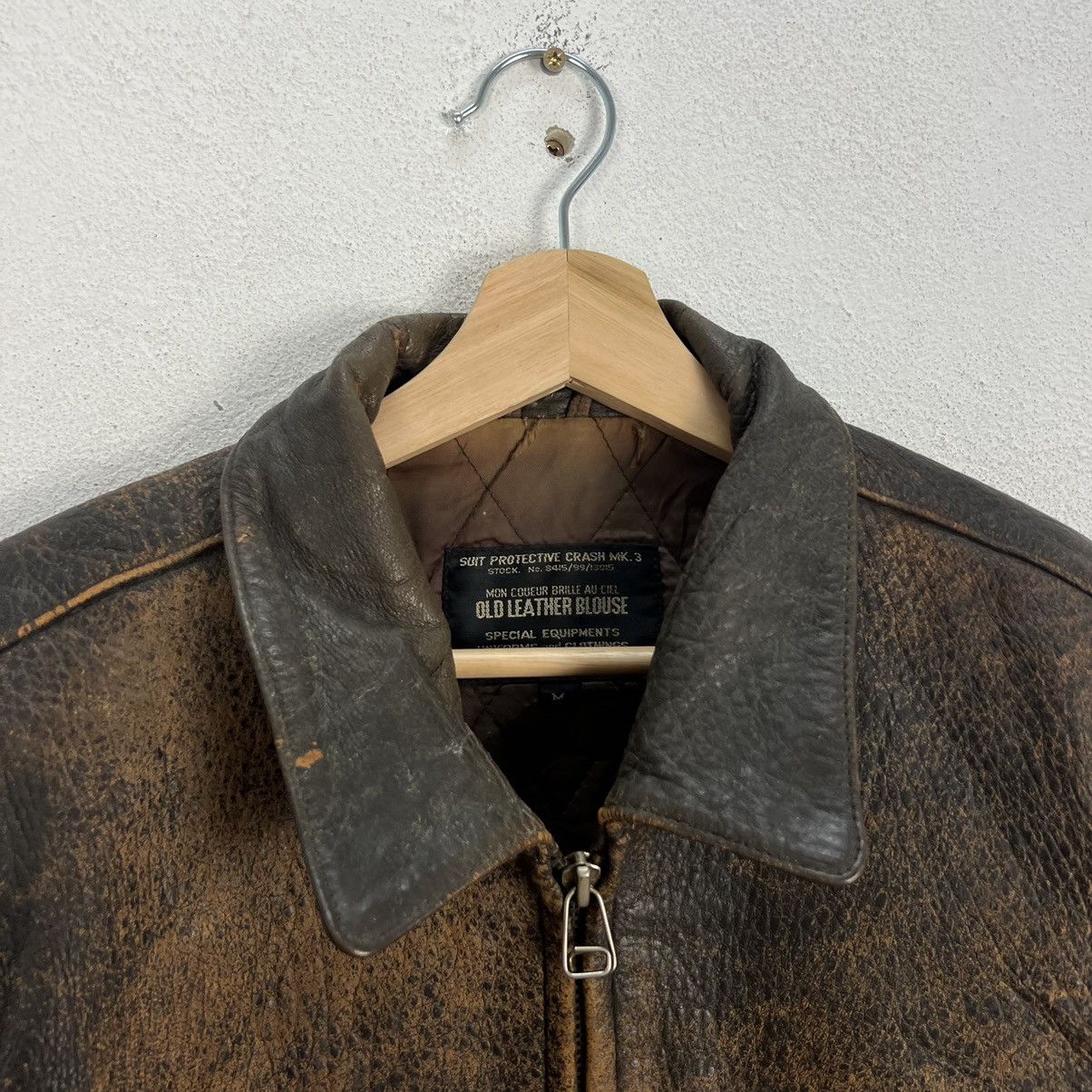 Leather VINTAGE CRASH MK 3 LEATHER RIDER BIKER JACKET Size US M / EU 48-50 / 2 - 7 Thumbnail