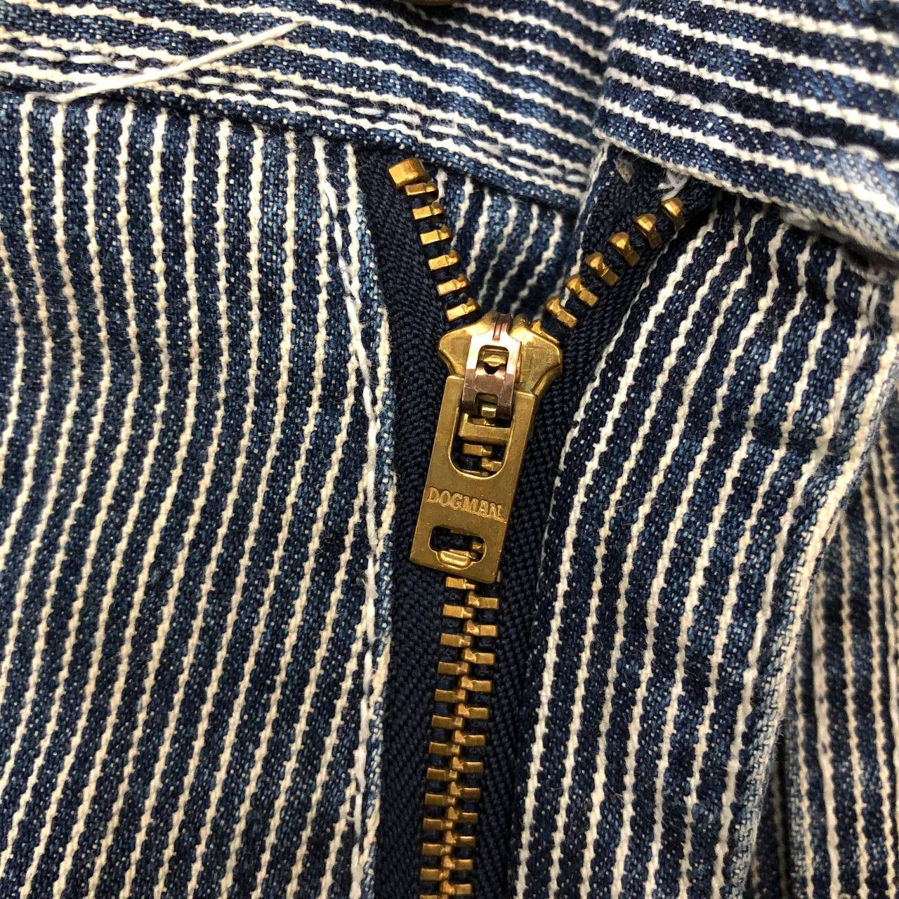 Japanese Brand P408 VTG DOGMAN HICKORY STRIPED CARGO PANTS Size US 33 - 9 Thumbnail