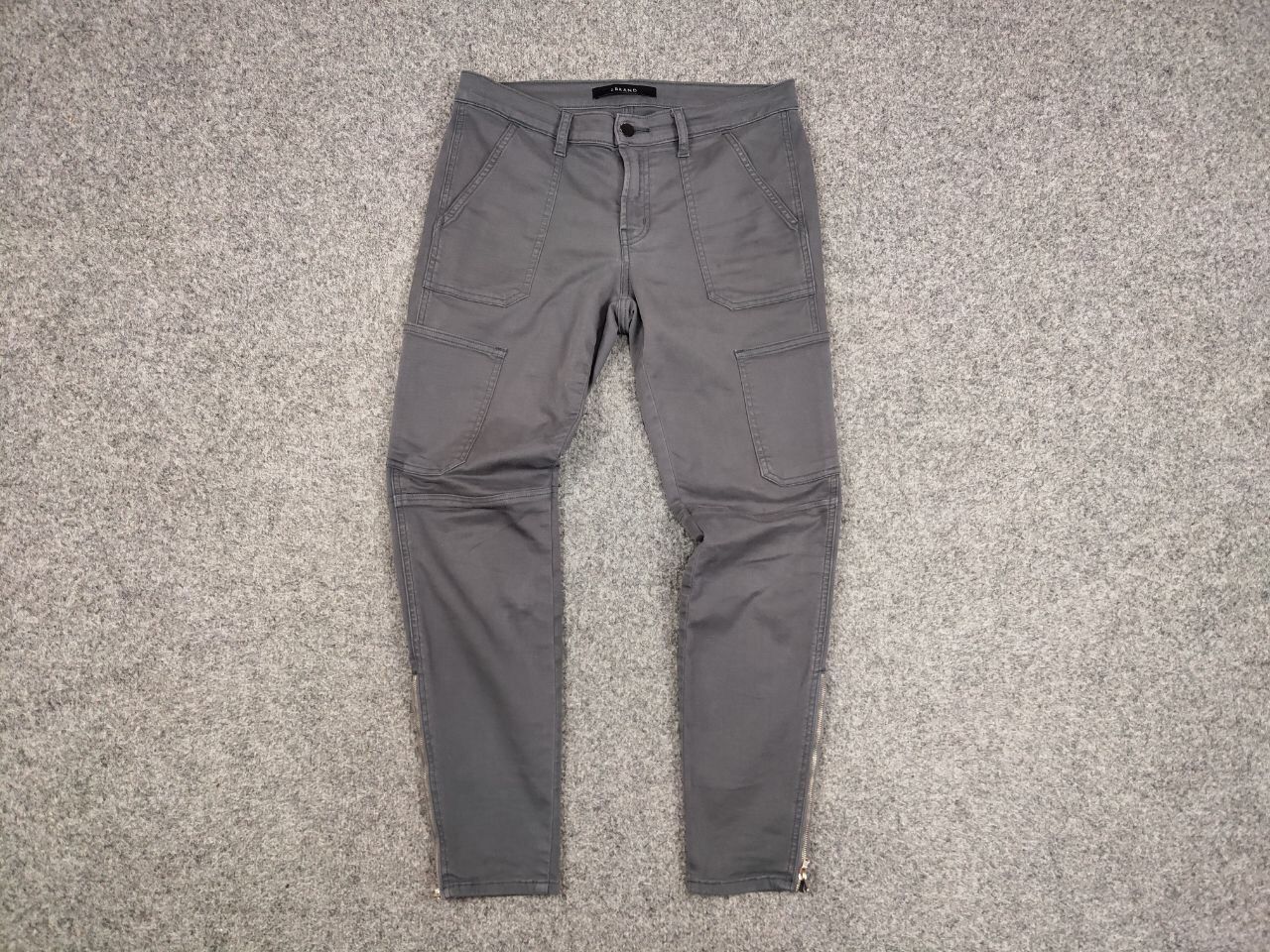 Japanese Brand J Brand Japanese Gray Denim Pocket Stretch Cargo Jeans Size US 28 / EU 44 - 12 Thumbnail