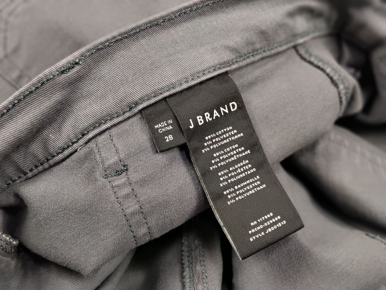 Japanese Brand J Brand Japanese Gray Denim Pocket Stretch Cargo Jeans Size US 28 / EU 44 - 16 Thumbnail