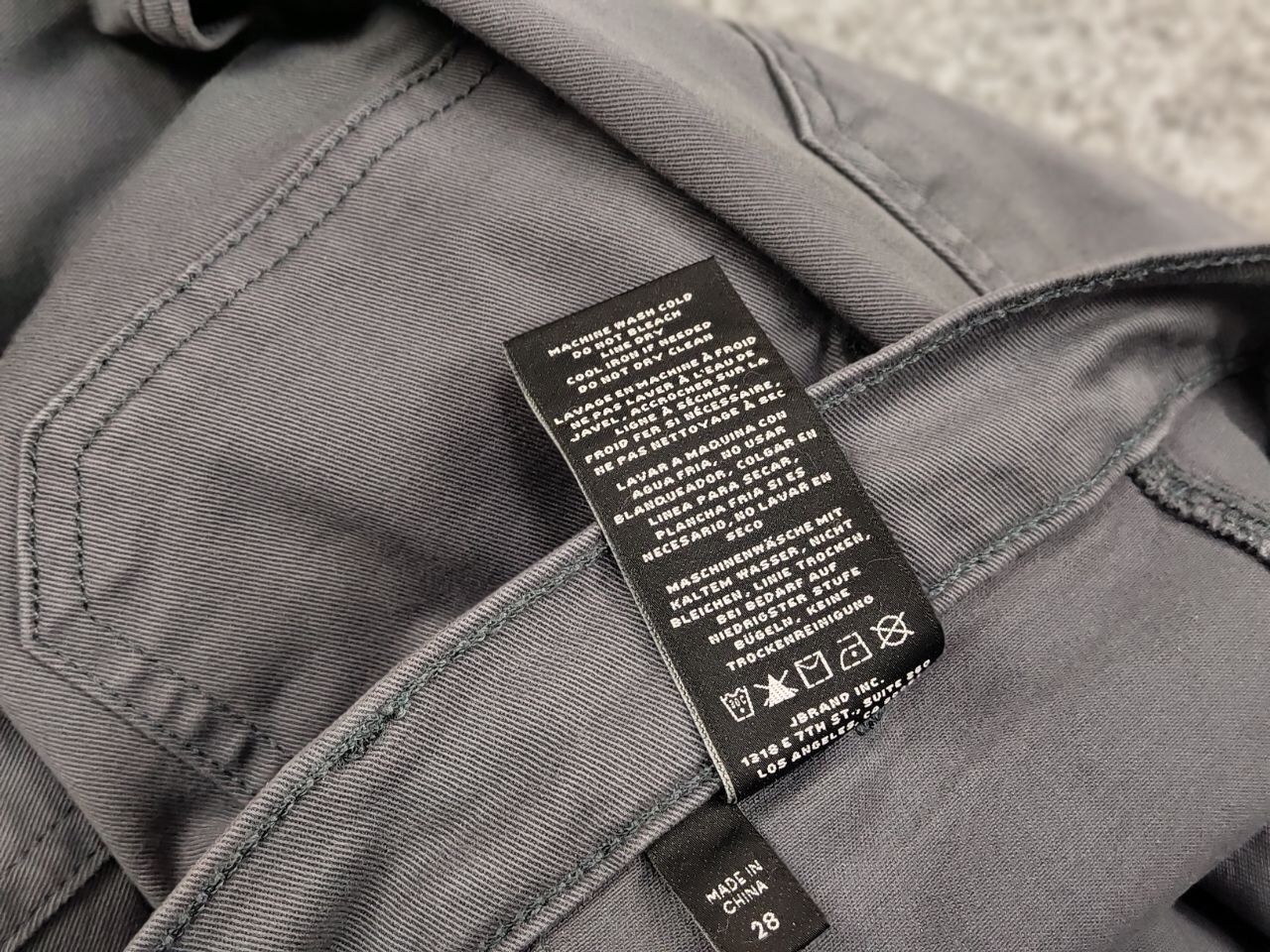 Japanese Brand J Brand Japanese Gray Denim Pocket Stretch Cargo Jeans Size US 28 / EU 44 - 17 Thumbnail