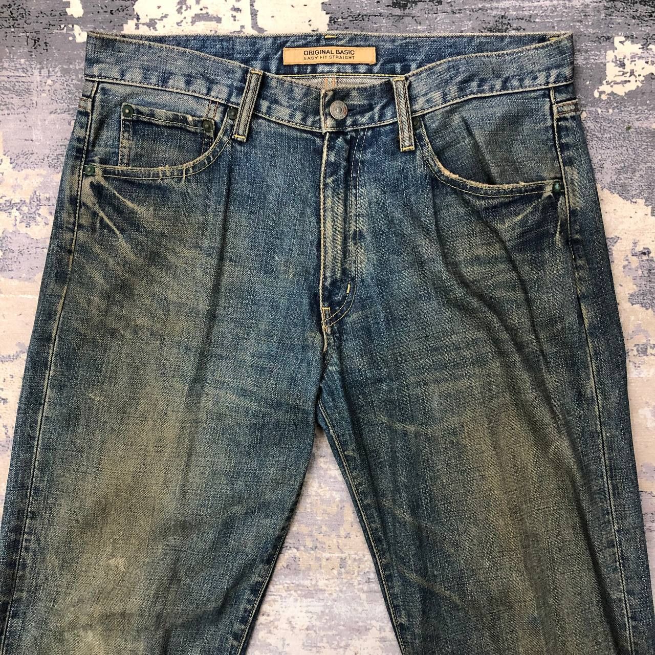 Uniqlo P407 UNIQLO WORKWEAR DISTRESSED DENIM Size US 34 / EU 50 - 3 Thumbnail
