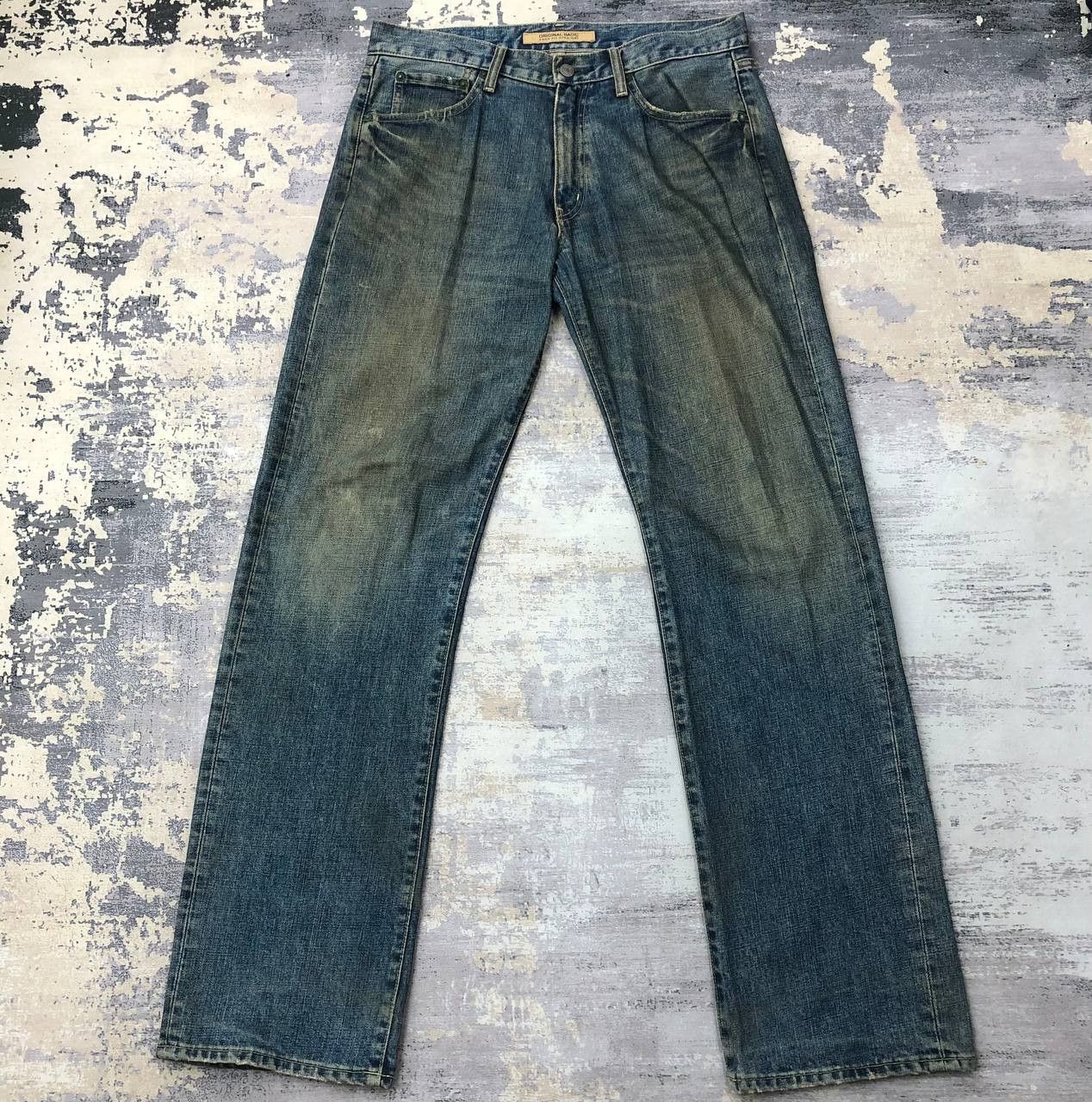 Uniqlo P407 UNIQLO WORKWEAR DISTRESSED DENIM Size US 34 / EU 50 - 1 Thumbnail