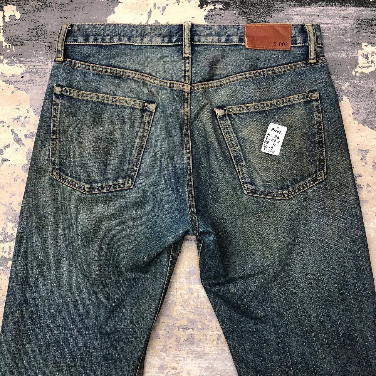 Uniqlo P407 UNIQLO WORKWEAR DISTRESSED DENIM Size US 34 / EU 50 - 4 Thumbnail