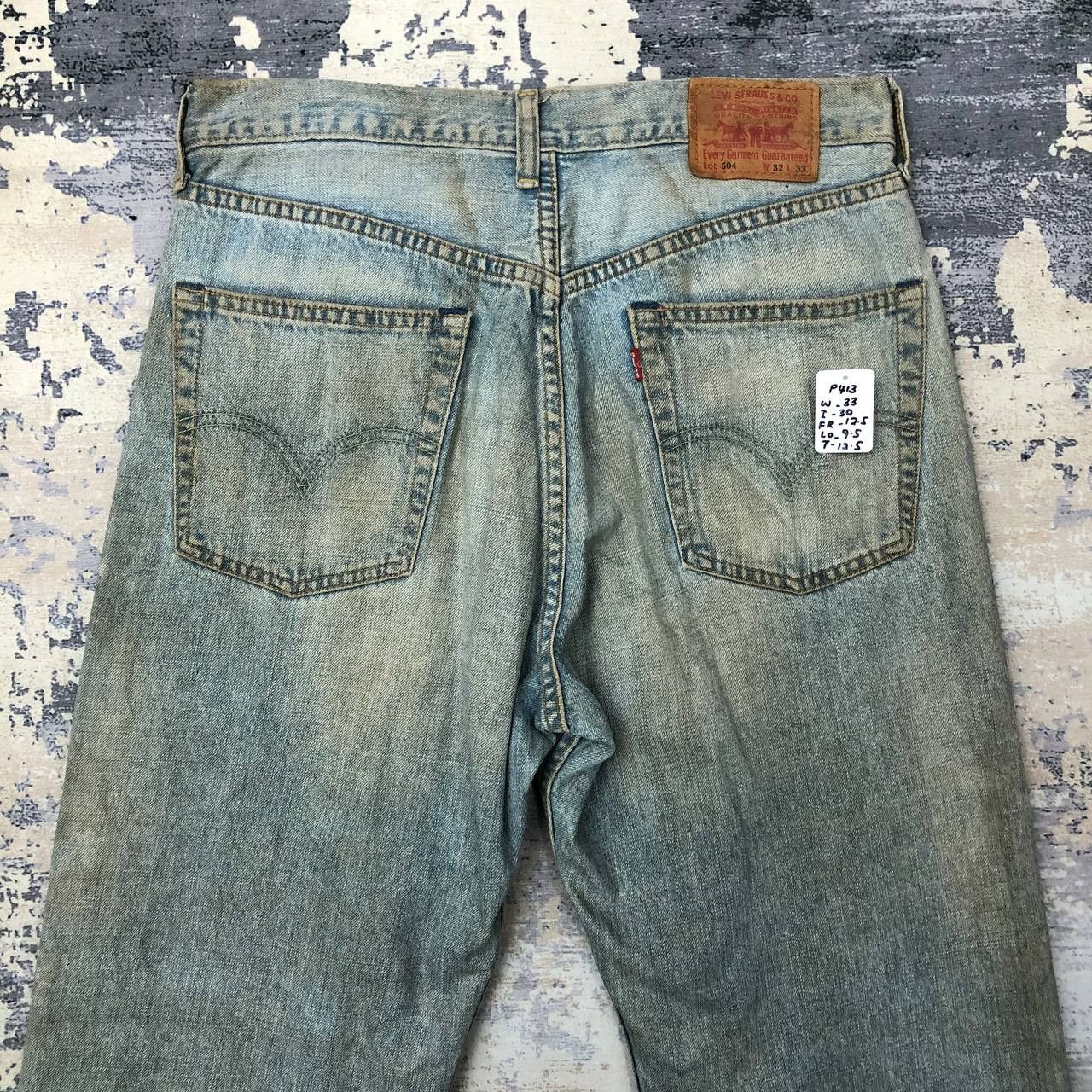 Levi's P413 LEVI'S DISTRESSED WORKWEAR DENIM Size US 33 - 4 Thumbnail