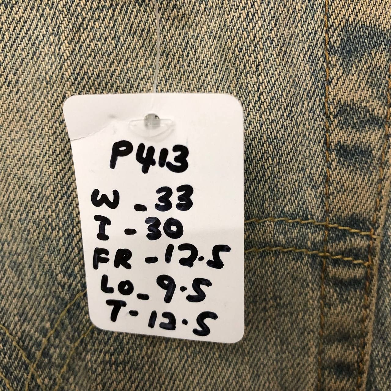 Levi's P413 LEVI'S DISTRESSED WORKWEAR DENIM Size US 33 - 12 Thumbnail