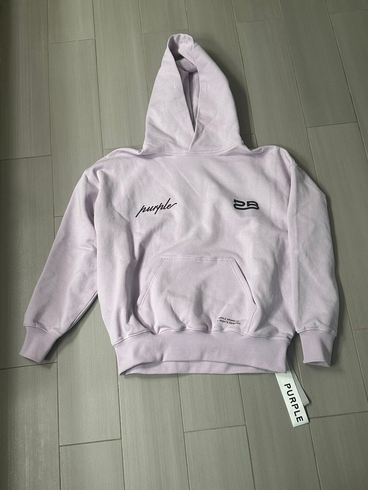 Purple Brand Purple brand script logo sweatshirt | Grailed