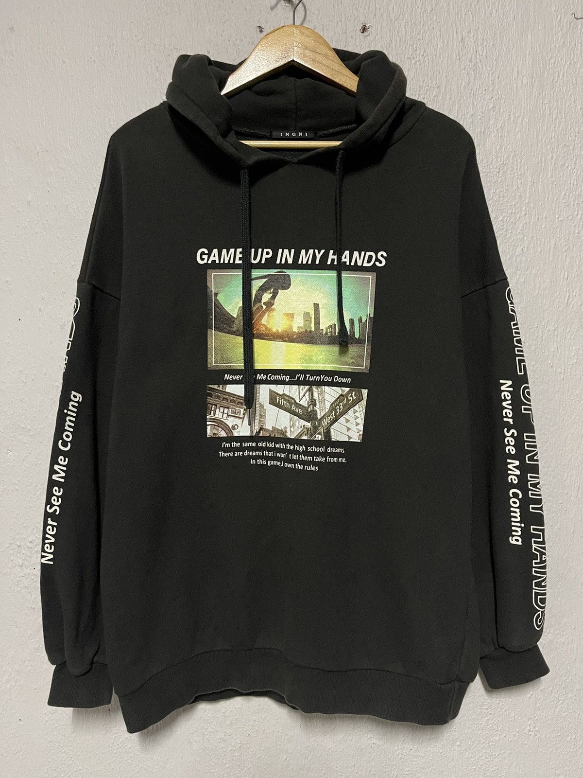Japanese Brand Vintage Japanese Brand Hoodies Skate With Spell Out Size US XL / EU 56 / 4 - 1 Thumbnail
