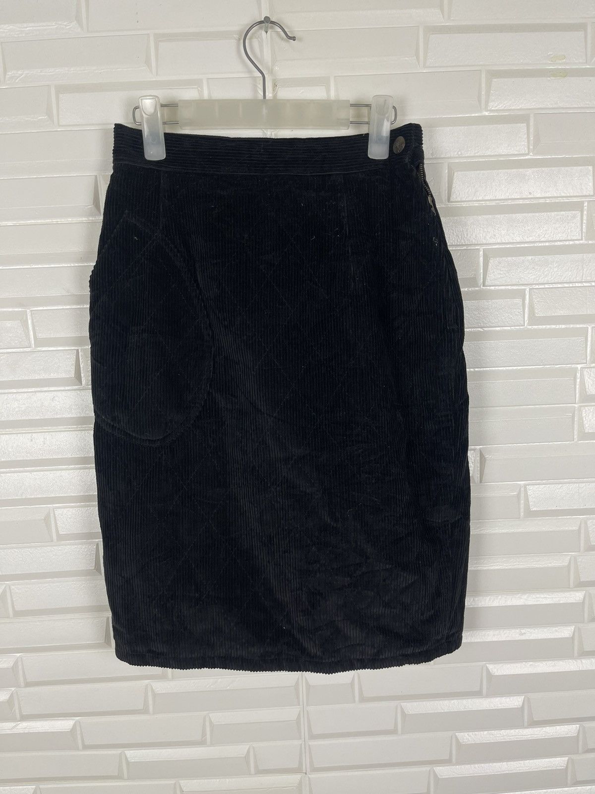 Thierry Mugler × Vintage VINTAGE DESIGNER THIERRY MUGLER CORDUROY SKIRT Size 27" / US 4 / IT 40 - 6 Thumbnail