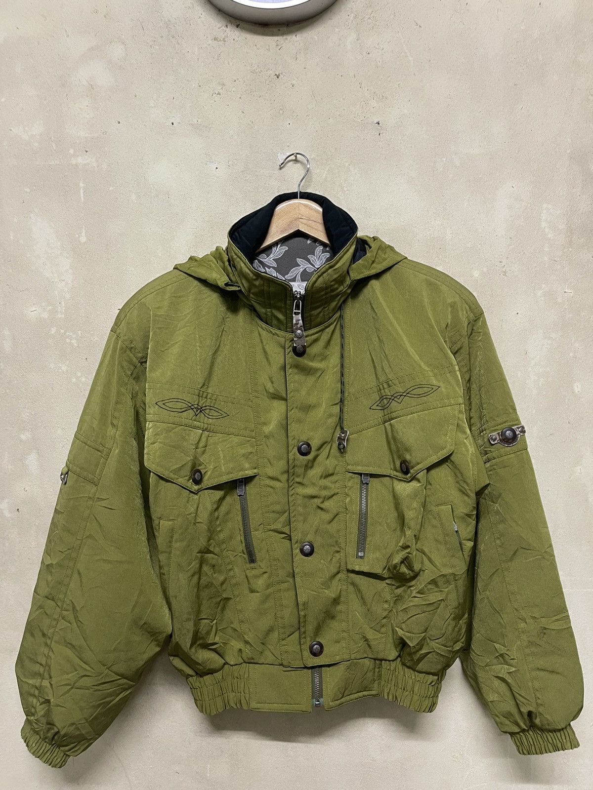 Vintage Yamaha Micro-Tex Hooded Jacket Multipocket