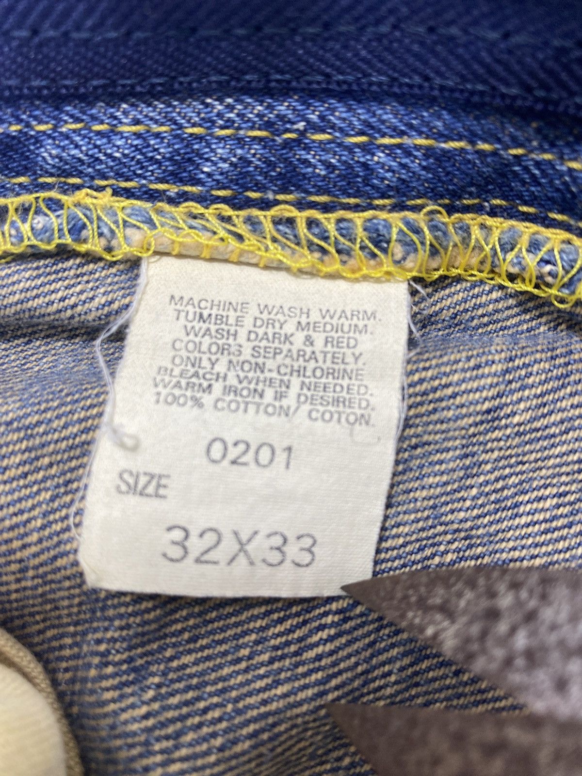 Lee Lee Distress Blue Wash Jeans - J797 Size US 32 / EU 48 - 4 Thumbnail