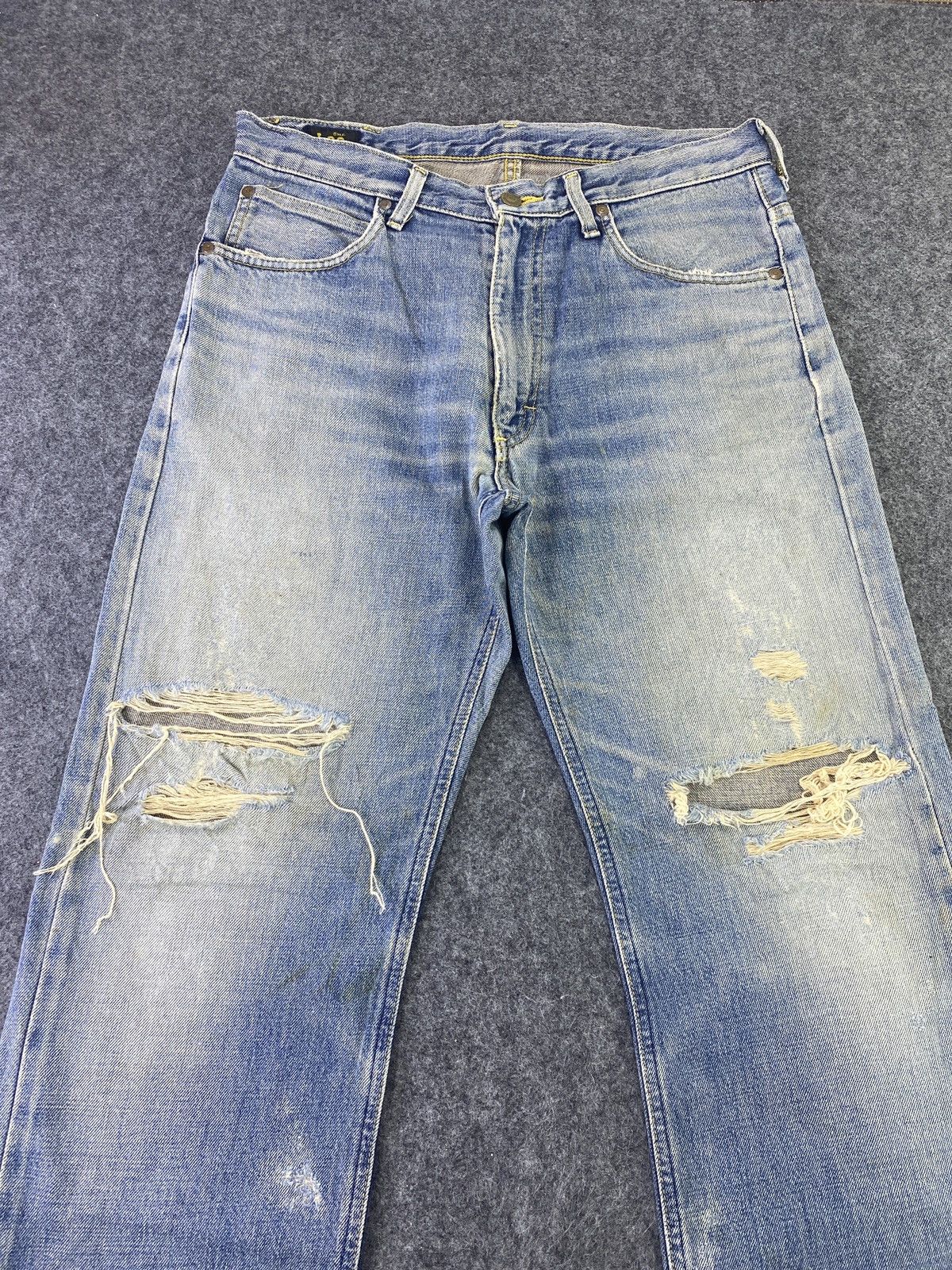 Lee Lee Distress Blue Wash Jeans - J797 Size US 32 / EU 48 - 8 Thumbnail