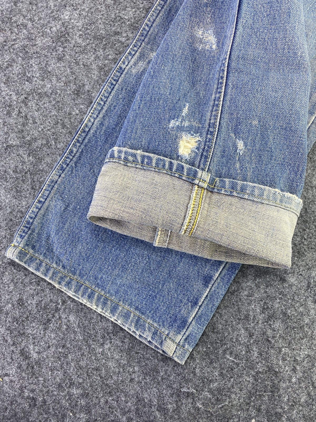 Lee Lee Distress Blue Wash Jeans - J797 Size US 32 / EU 48 - 6 Thumbnail