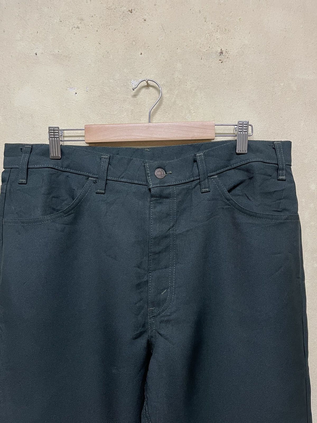 Levi's × Levi's Vintage Clothing × Vintage Vintage levi’s Sta-Prest green pant 520 Size US 35 - 2 Thumbnail