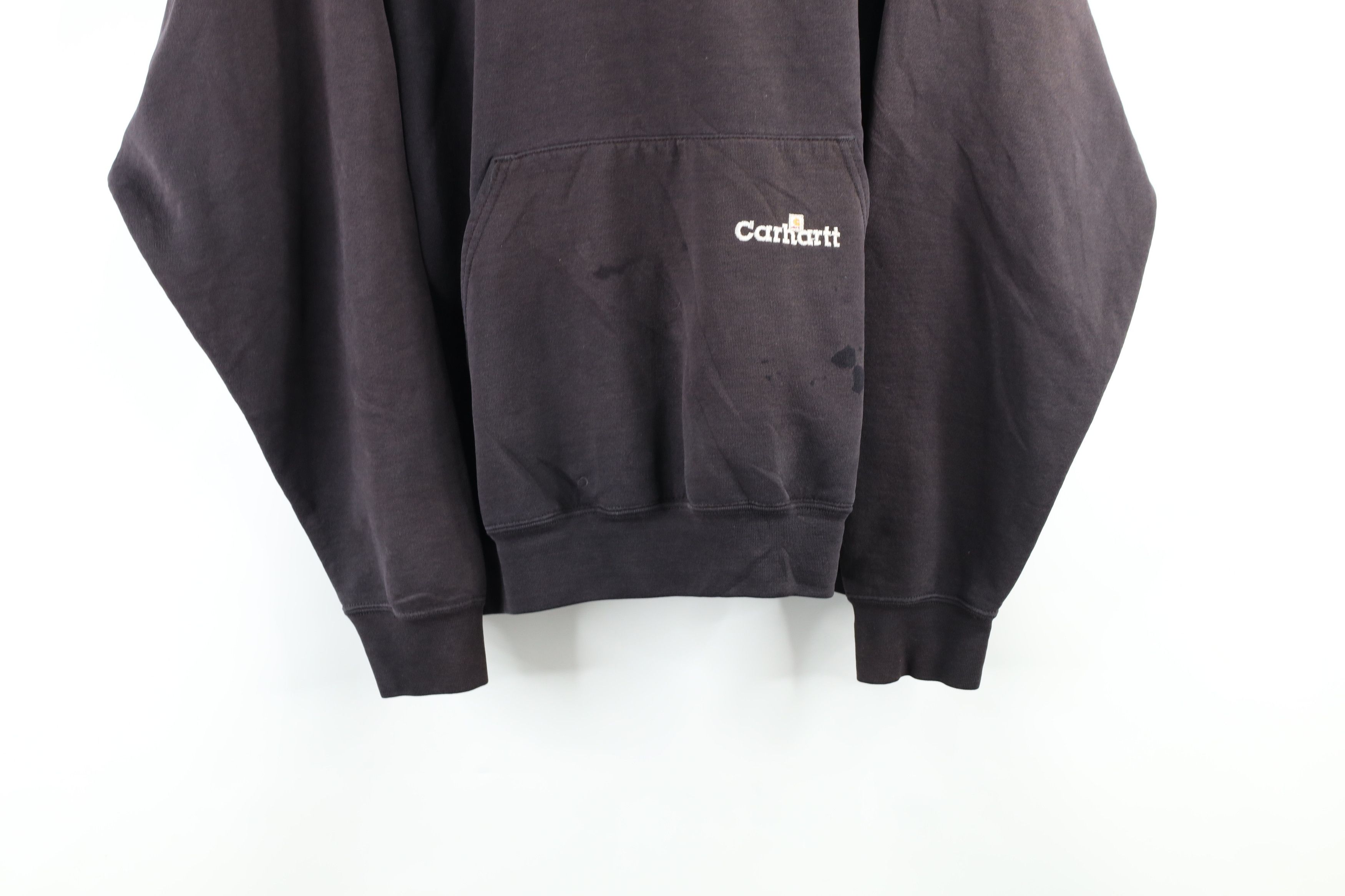 Carhartt × Vintage Vintage Carhartt Thrashed Heavyweight Hoodie Sweatshirt Size US XXL / EU 58 / 5 - 3 Thumbnail