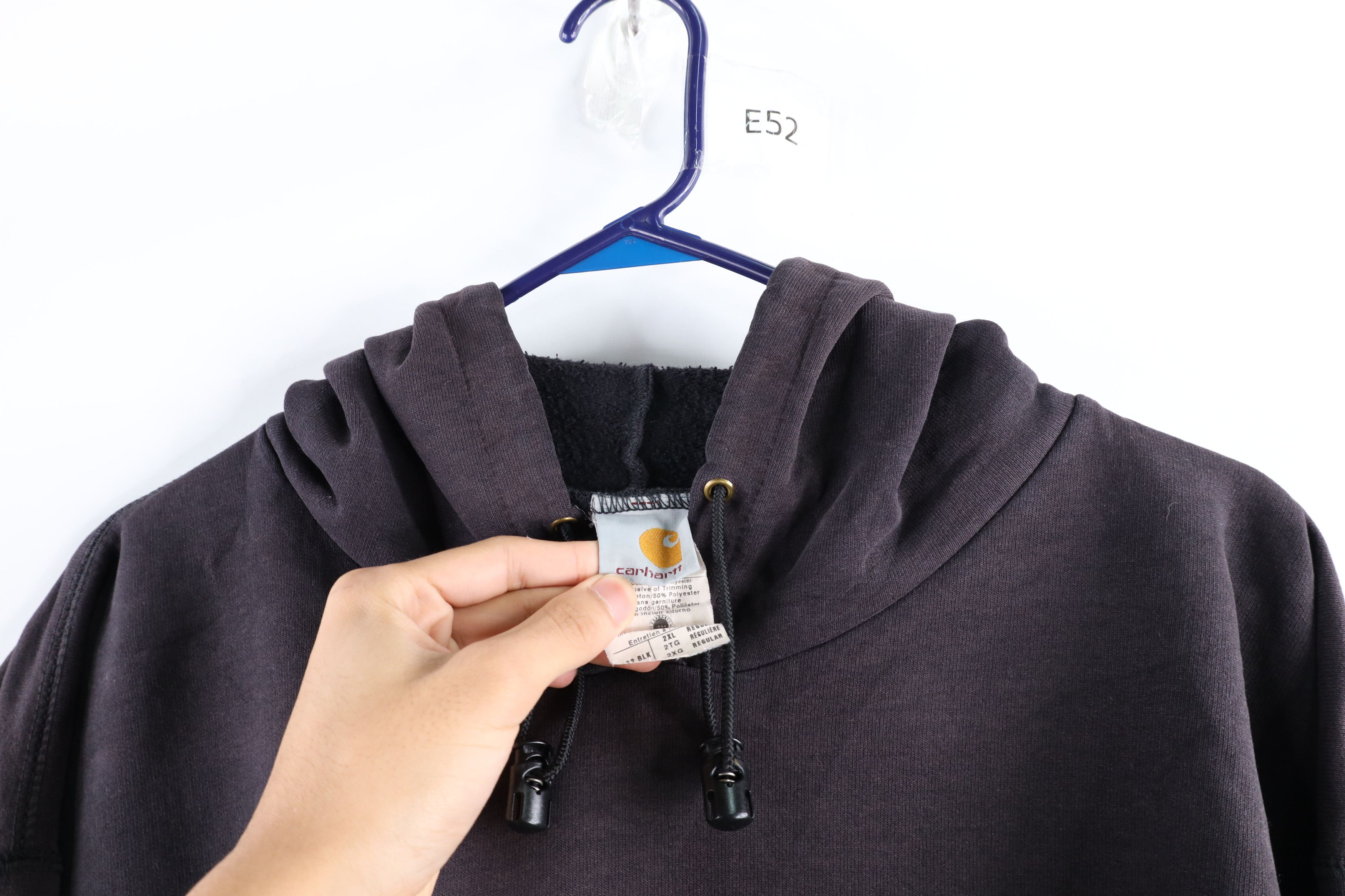 Carhartt × Vintage Vintage Carhartt Thrashed Heavyweight Hoodie Sweatshirt Size US XXL / EU 58 / 5 - 7 Thumbnail