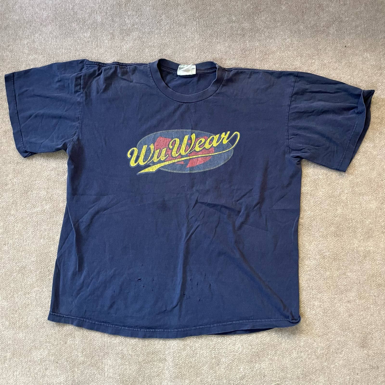 Delta Wu-Tang Clan Rap T-shirt, Men's XL size cotton black type Vintage Second Hand