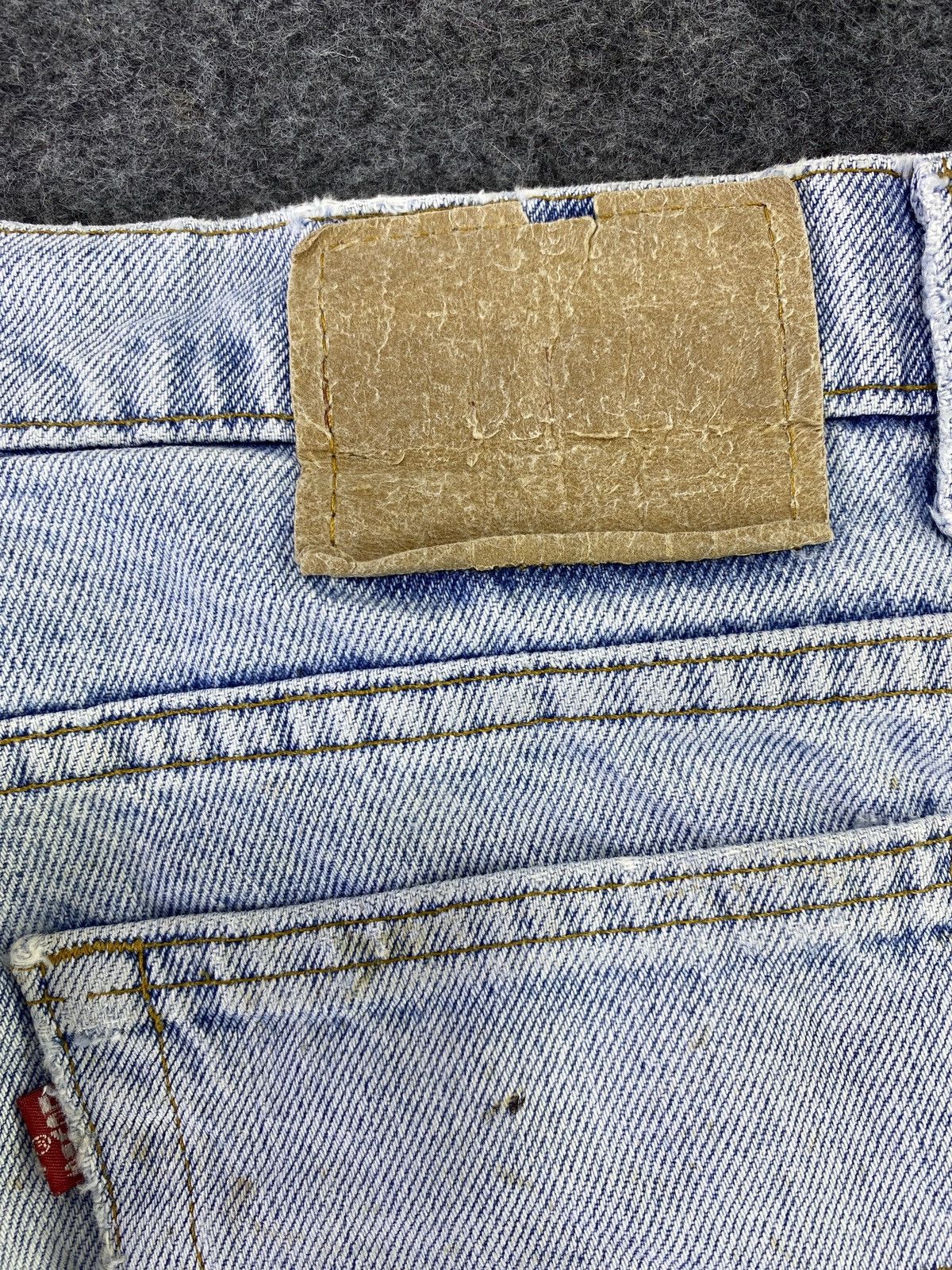 Levi's Vintage Levis Patchwork Blue Wash Jeans - J801 Size US 30 / EU 46 - 9 Thumbnail