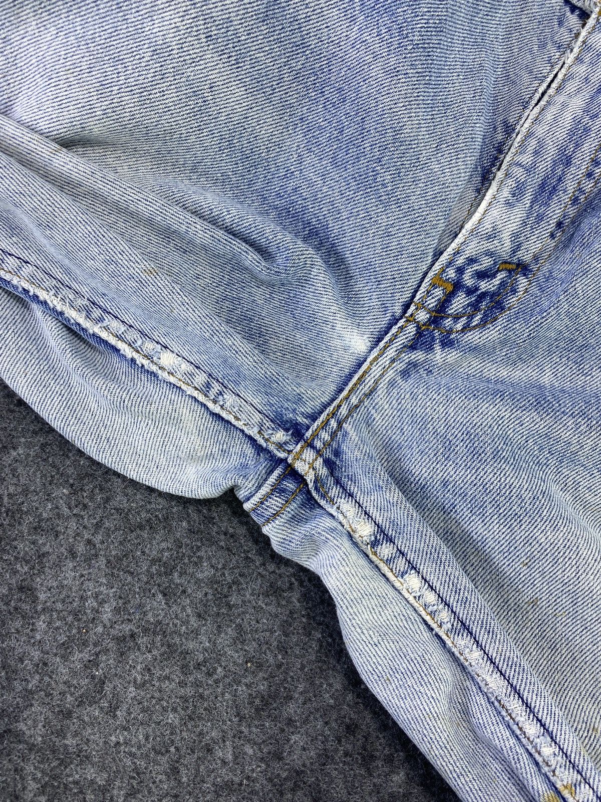 Levi's Vintage Levis Patchwork Blue Wash Jeans - J801 Size US 30 / EU 46 - 11 Thumbnail