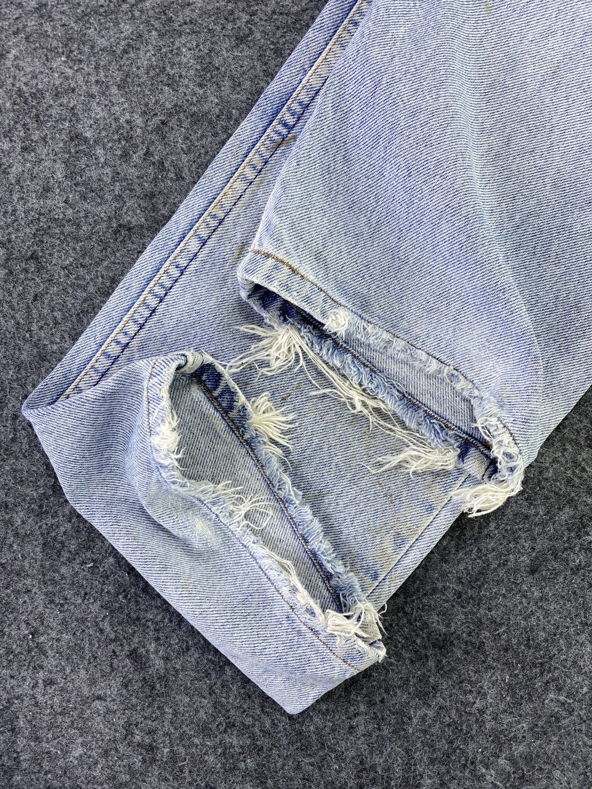 Levi's Vintage Levis Patchwork Blue Wash Jeans - J801 Size US 30 / EU 46 - 8 Thumbnail