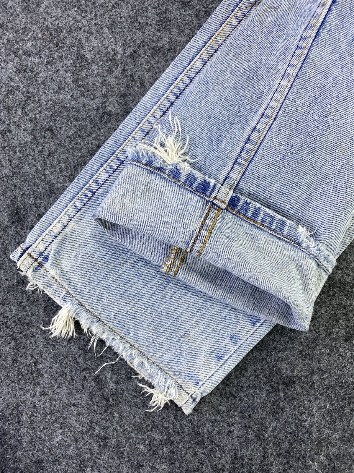 Levi's Vintage Levis Patchwork Blue Wash Jeans - J801 Size US 30 / EU 46 - 7 Thumbnail