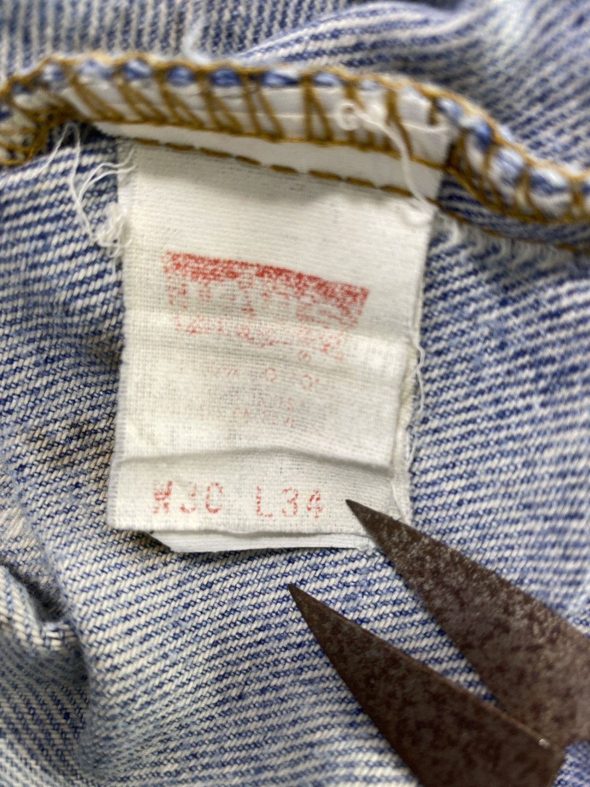 Levi's Vintage Levis Patchwork Blue Wash Jeans - J801 Size US 30 / EU 46 - 5 Thumbnail
