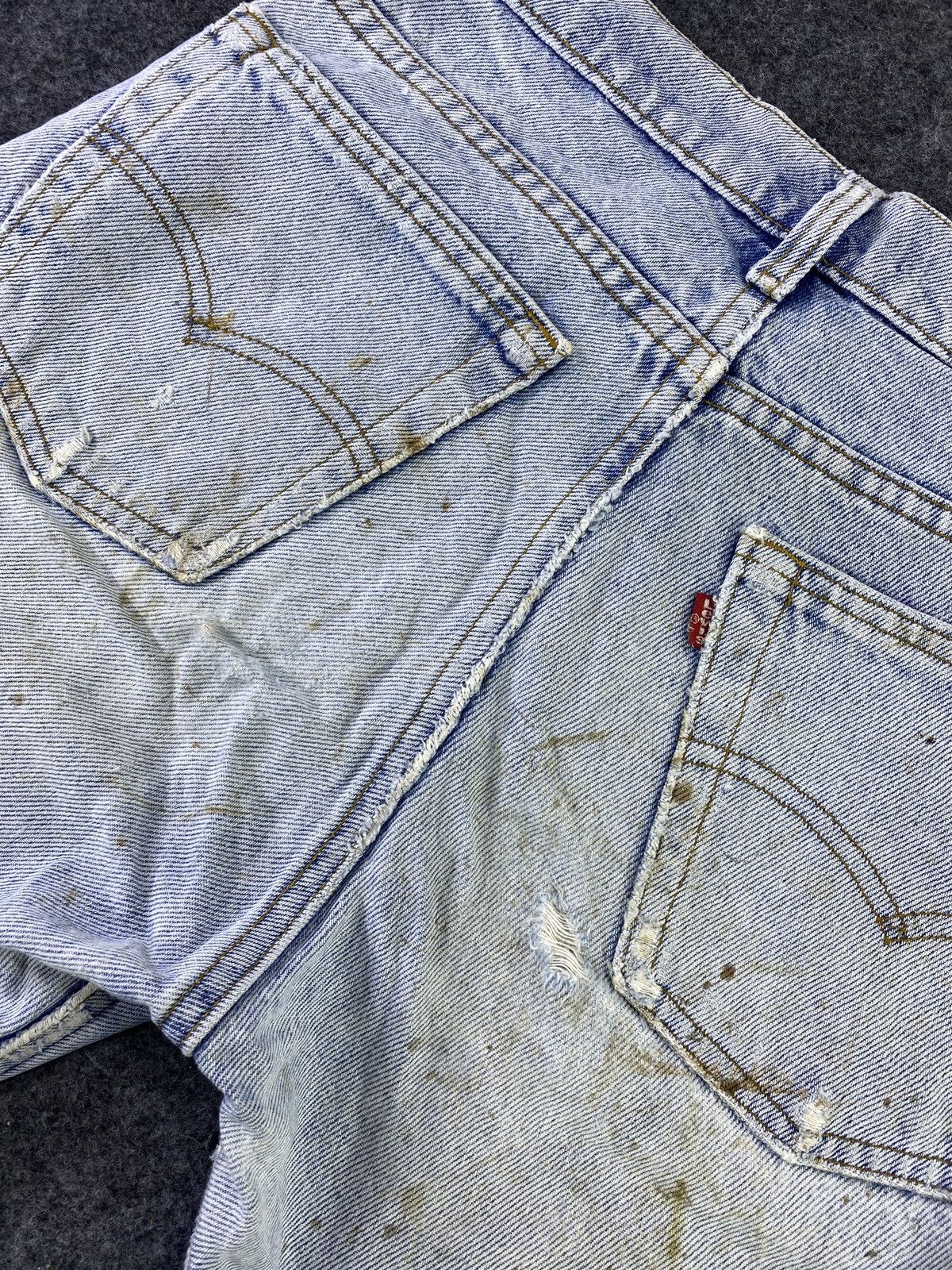 Levi's Vintage Levis Patchwork Blue Wash Jeans - J801 Size US 30 / EU 46 - 12 Thumbnail