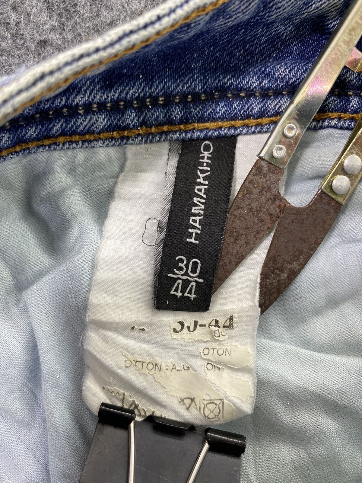 HAMAKI-HO Hamaki-Ho Distressed Blue Wash Jeans - J802 Size US 32 / EU 48 - 4 Thumbnail