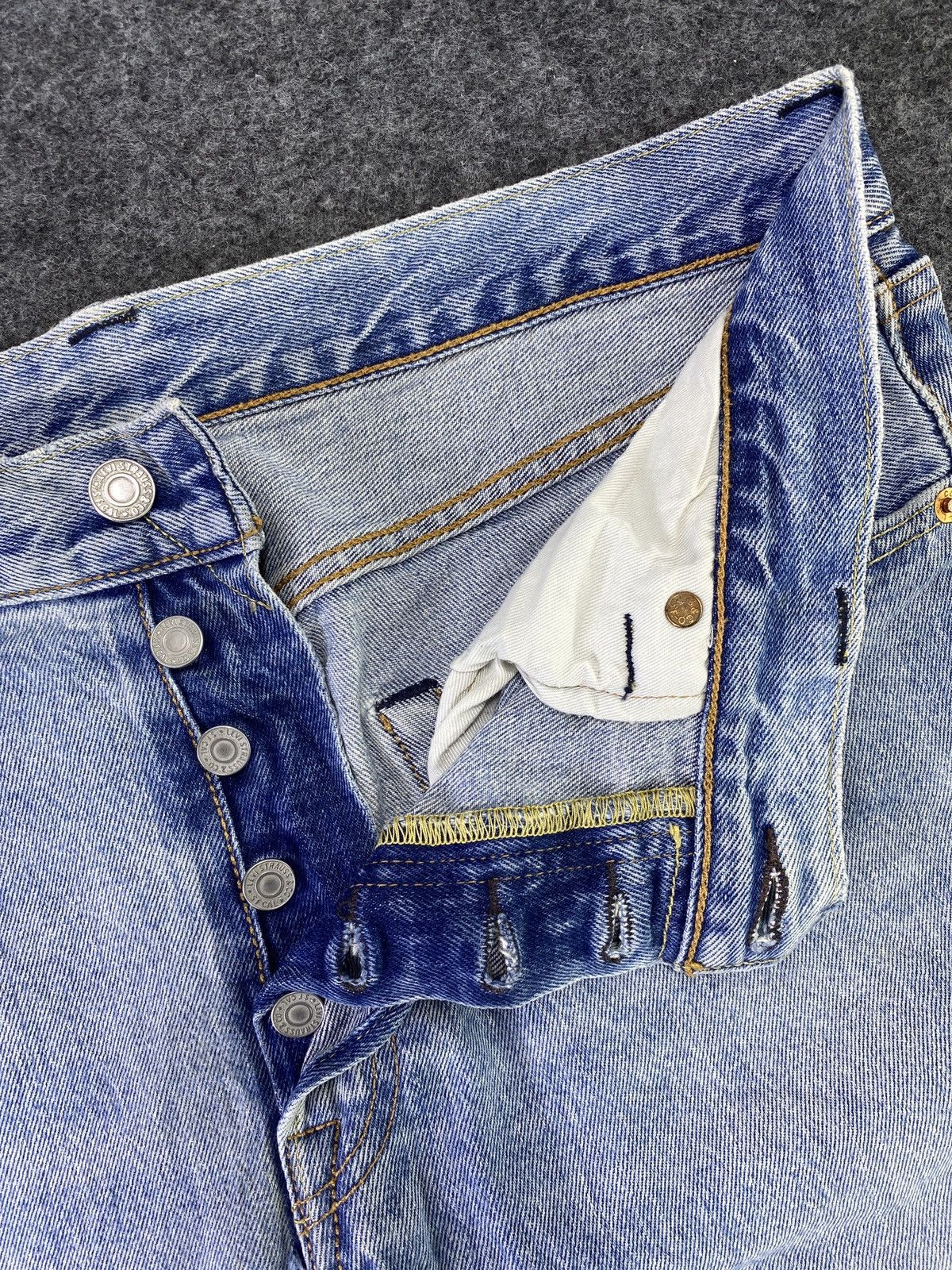 Levi's Vintage Levis 501 S Jeans Blue Wash - J805 Size US 34 / EU 50 - 3 Thumbnail