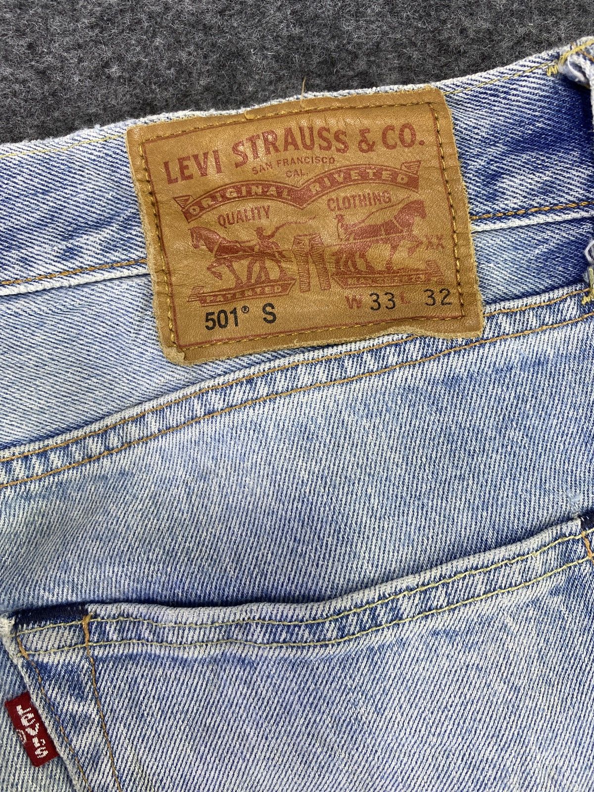Levi's Vintage Levis 501 S Jeans Blue Wash - J805 Size US 34 / EU 50 - 9 Thumbnail