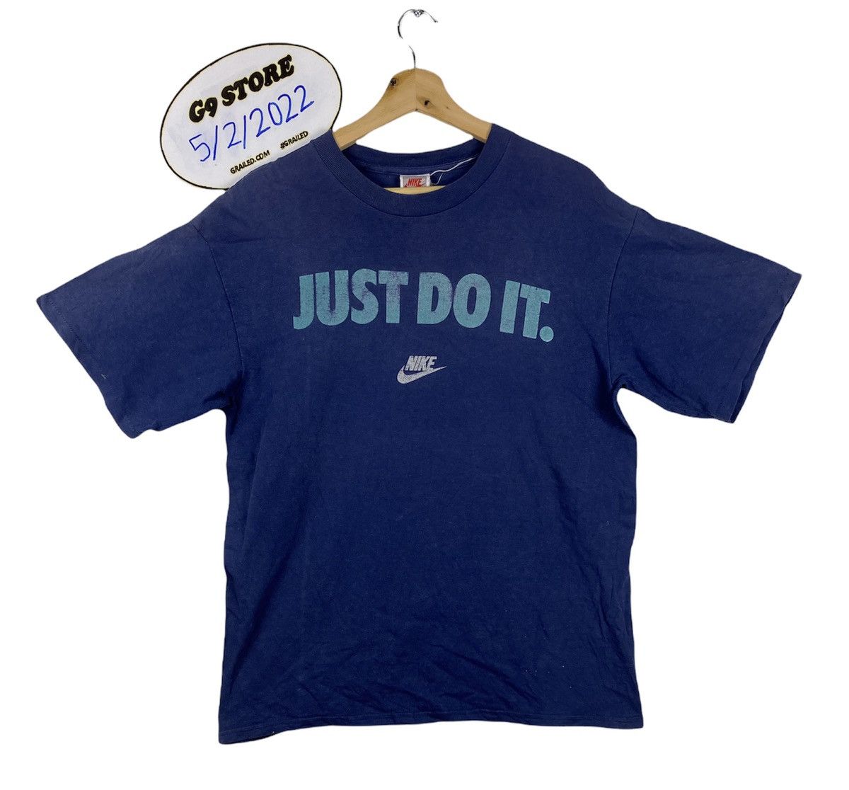 Nike STEAL 🔥 Vintage 90s Nike Just Do It Tshirt Tee Size US M / EU 48-50 / 2 - 1 Thumbnail