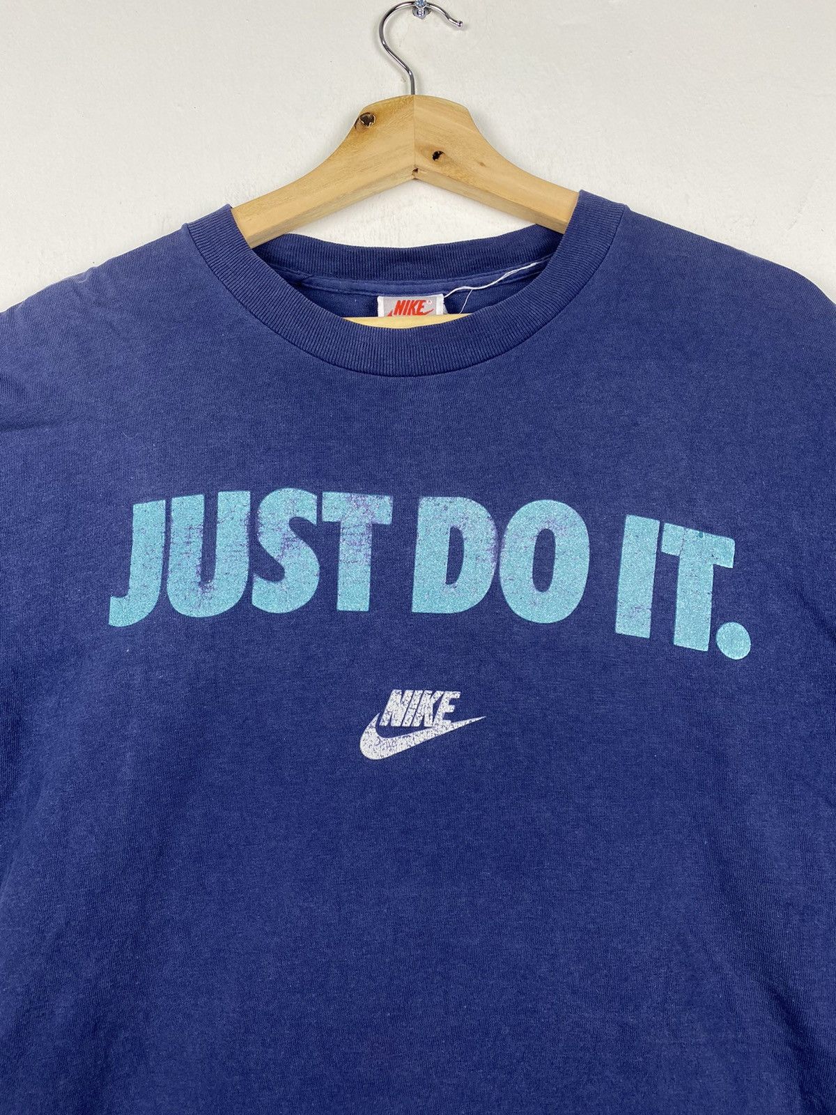 Nike STEAL 🔥 Vintage 90s Nike Just Do It Tshirt Tee Size US M / EU 48-50 / 2 - 3 Thumbnail