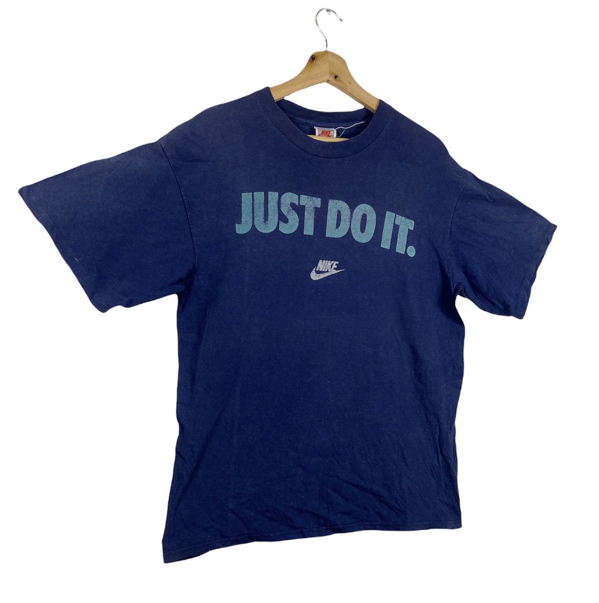 Nike STEAL 🔥 Vintage 90s Nike Just Do It Tshirt Tee Size US M / EU 48-50 / 2 - 2 Thumbnail