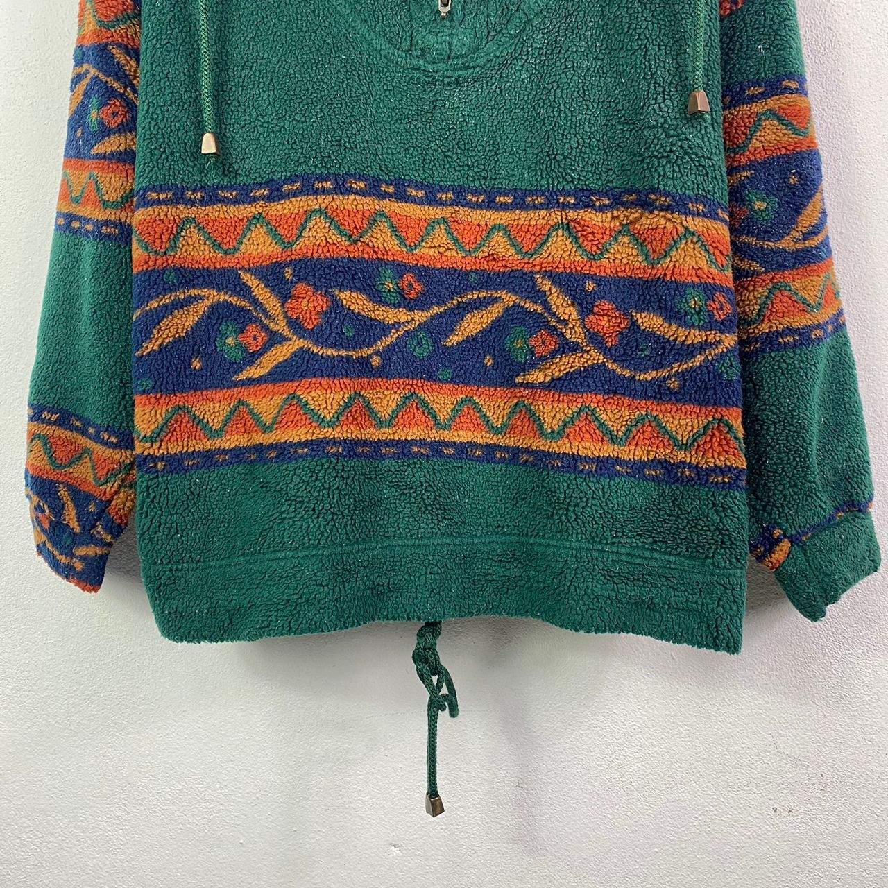 Vintage EXP Fleece Aztec Oversized Quarter Zipper Hoodie Pullover Size US XL / EU 56 / 4 - 4 Thumbnail