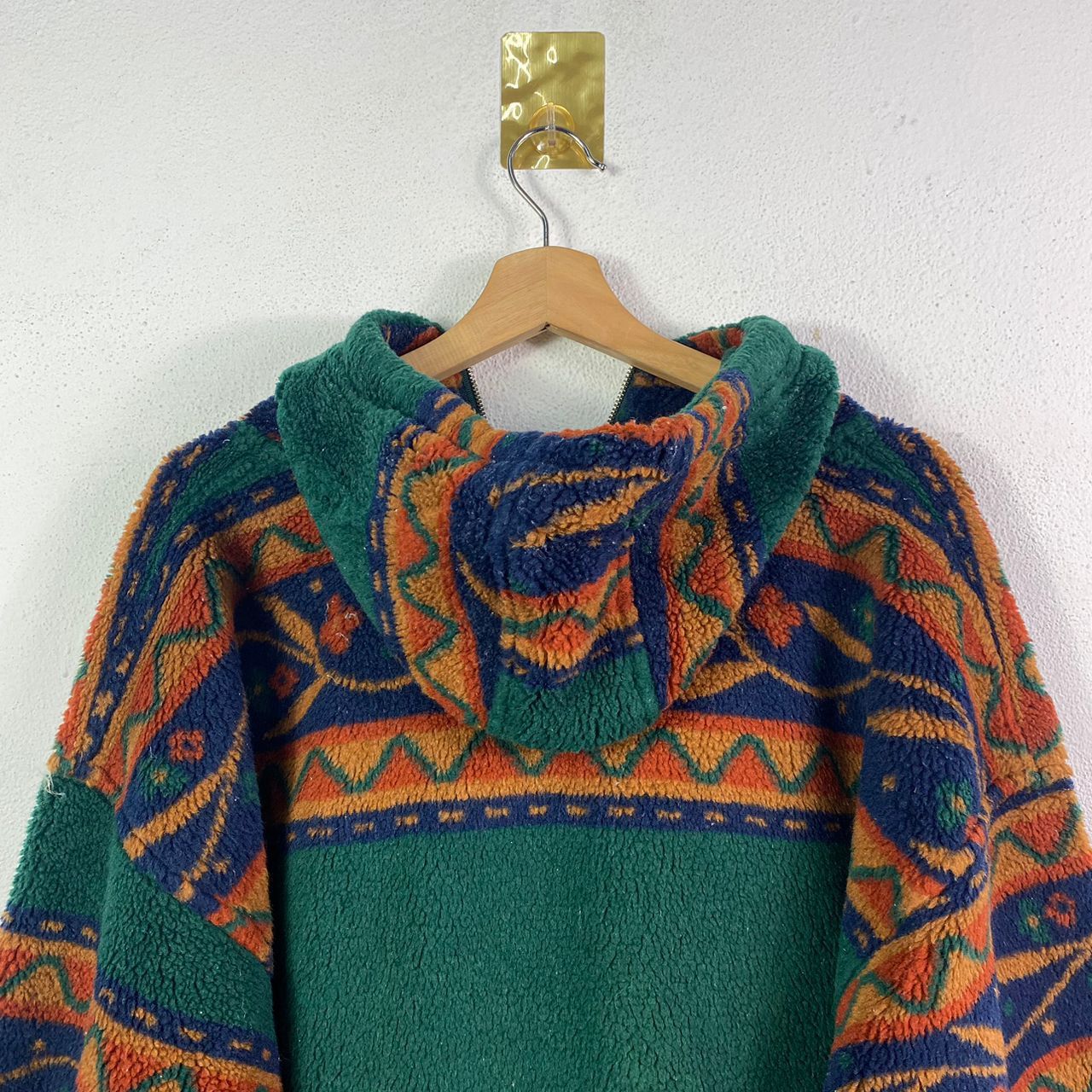 Vintage EXP Fleece Aztec Oversized Quarter Zipper Hoodie Pullover Size US XL / EU 56 / 4 - 10 Thumbnail