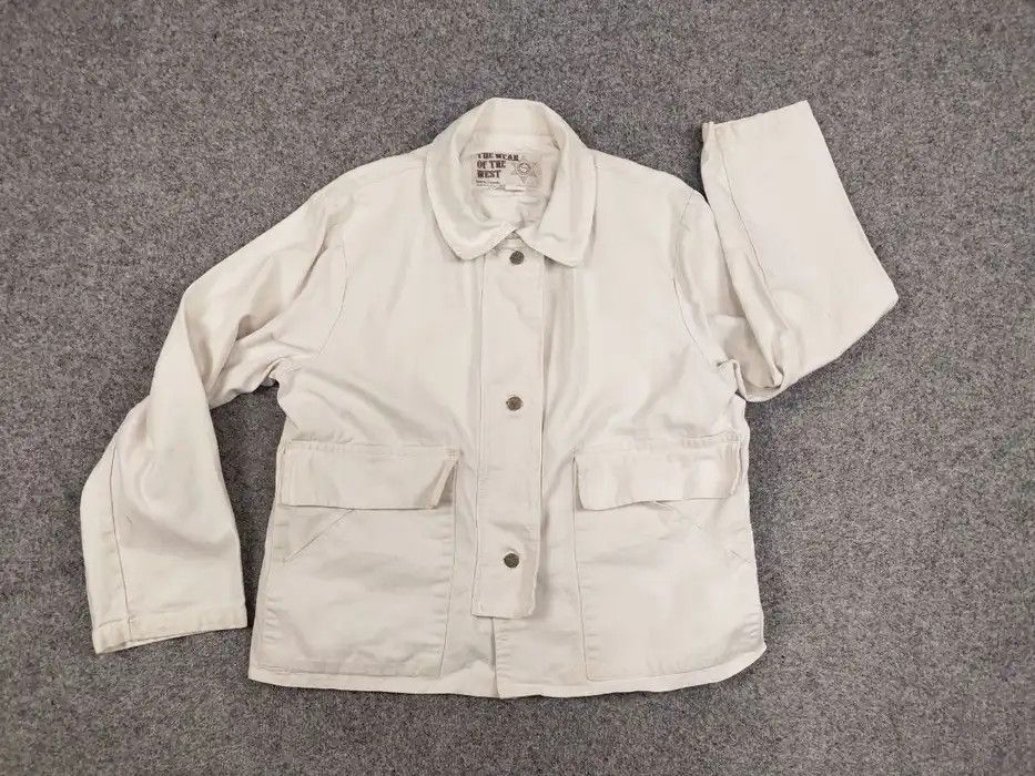Cowboy Equipment Vintage The Wear Of The West USA White Canvas Jacket Size US L / EU 52-54 / 3 - 5 Thumbnail