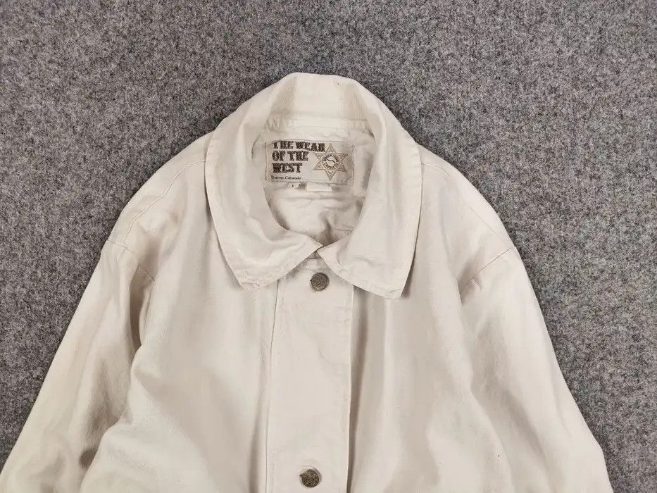 Cowboy Equipment Vintage The Wear Of The West USA White Canvas Jacket Size US L / EU 52-54 / 3 - 3 Thumbnail