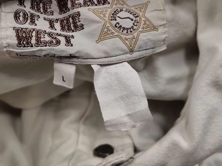 Cowboy Equipment Vintage The Wear Of The West USA White Canvas Jacket Size US L / EU 52-54 / 3 - 10 Thumbnail