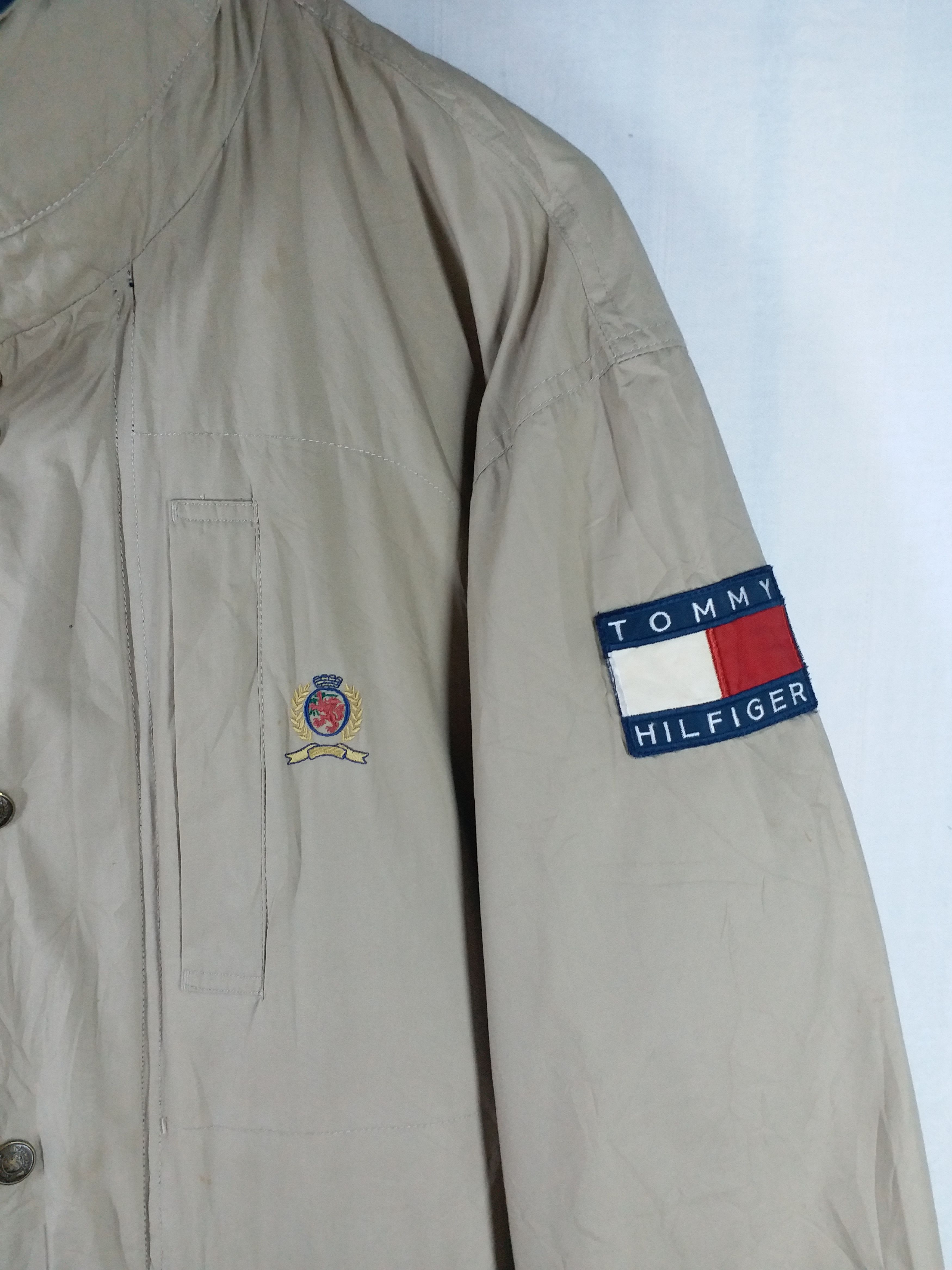 Tommy Hilfiger ✔Tommy Hilfiger Jacket Cream Patch Logo Luxury Wear Size M Size US M / EU 48-50 / 2 - 2 Thumbnail