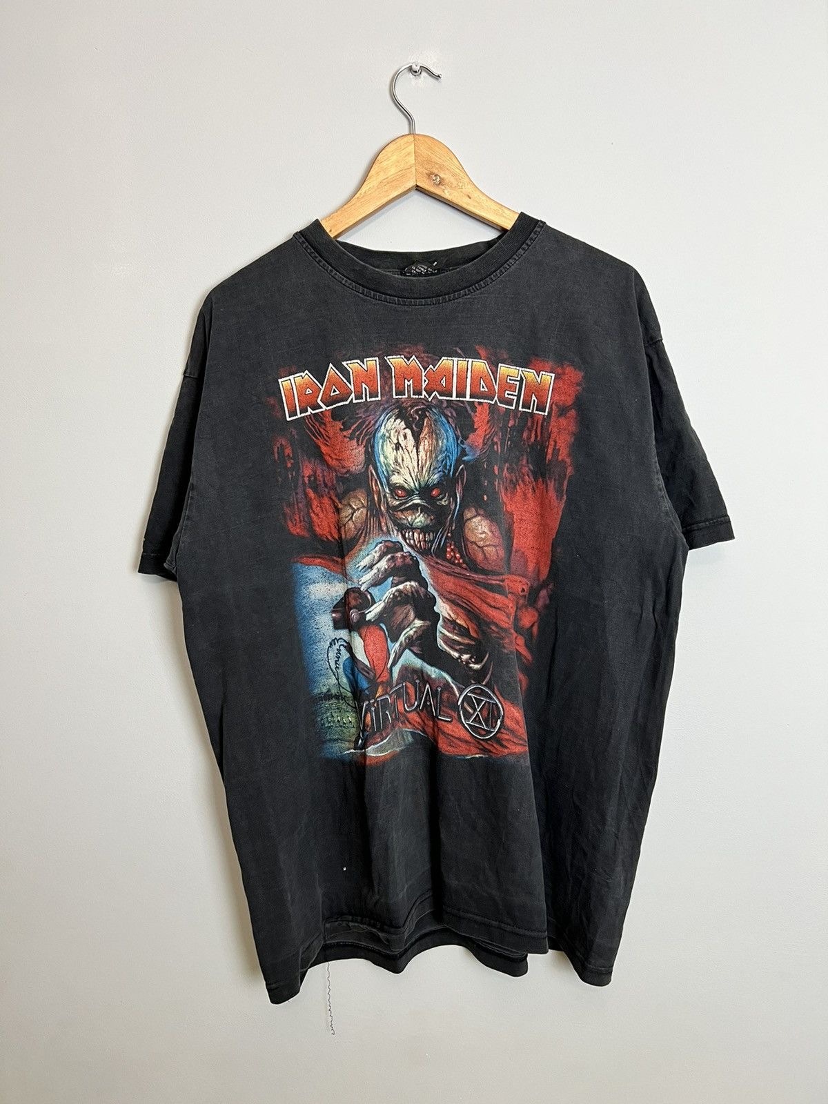 Band Tees Rare 90s Iron Maiden Virtual XI Rock Metal Band T Shirt Size US XL / EU 56 / 4 - 1 Thumbnail